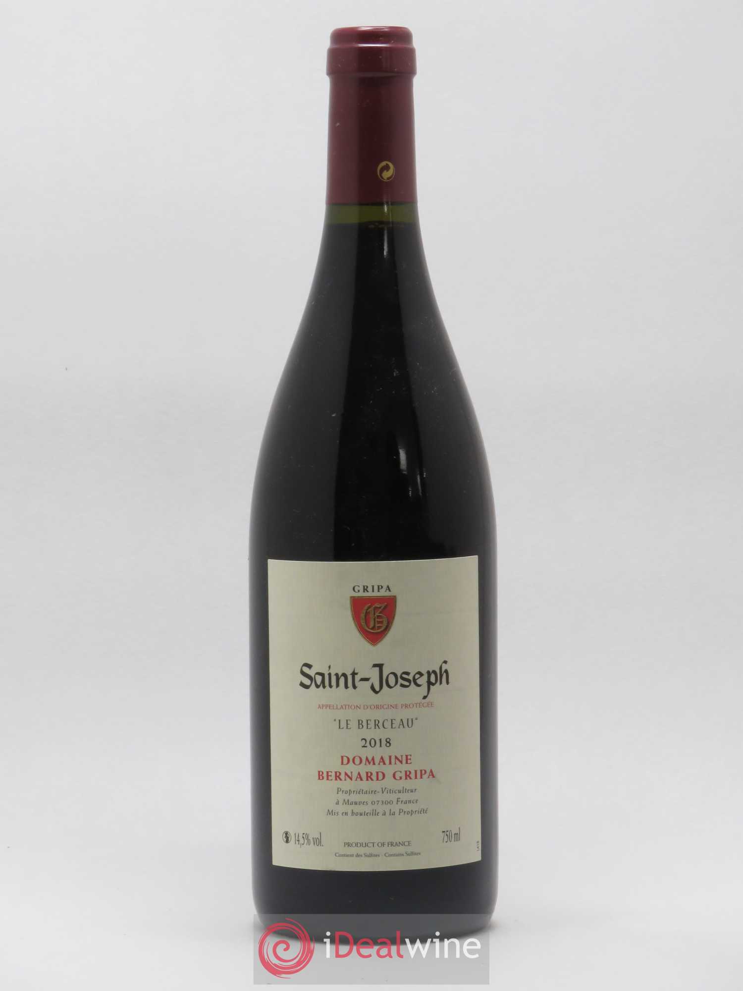 Saint-Joseph Le Berceau Bernard Gripa (Domaine) 2018 - Lot de 1 bouteille - 0