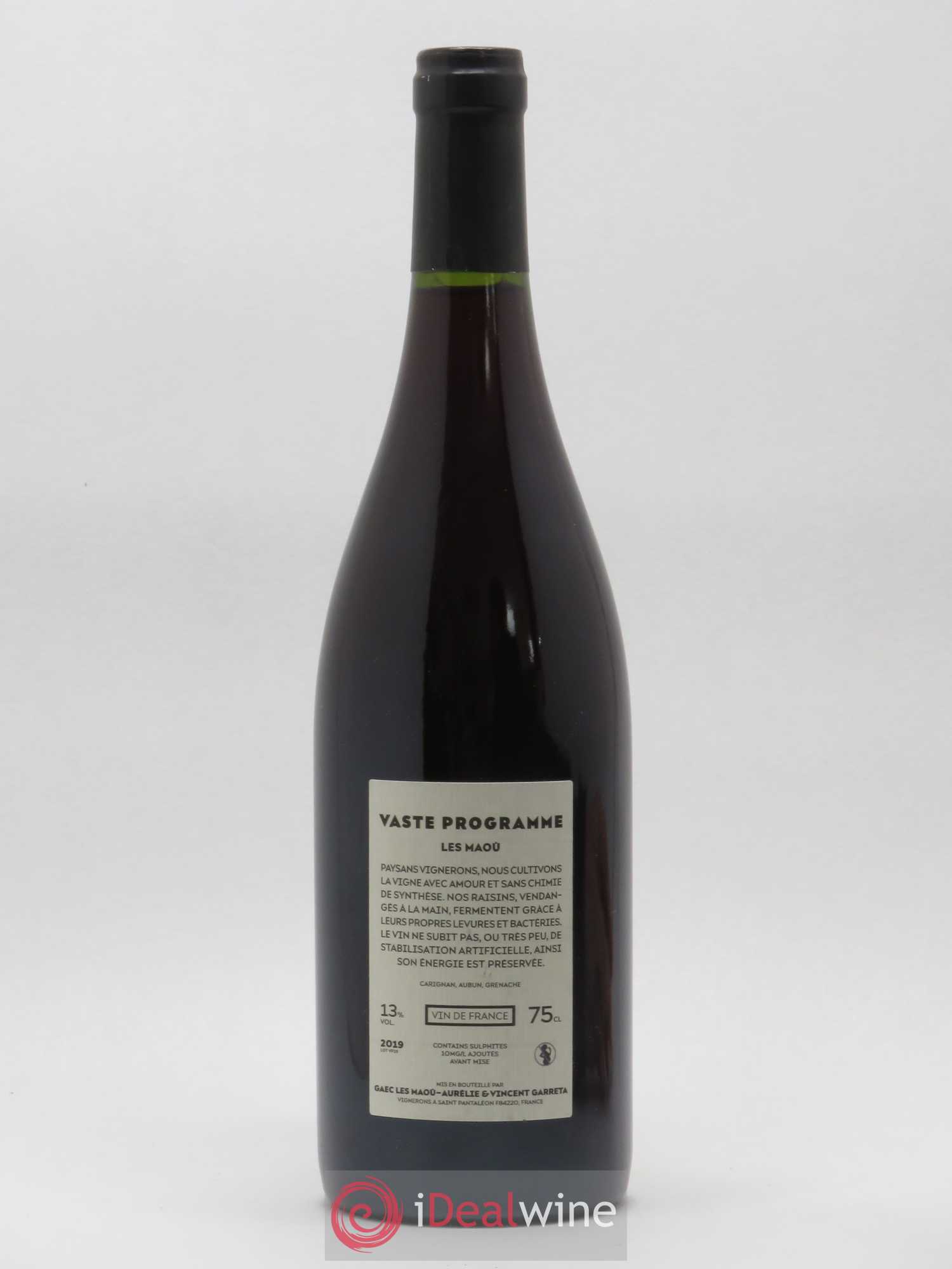 Vin de France Vaste Programme Les Maou 2019 - Lot of 1 bottle - 1