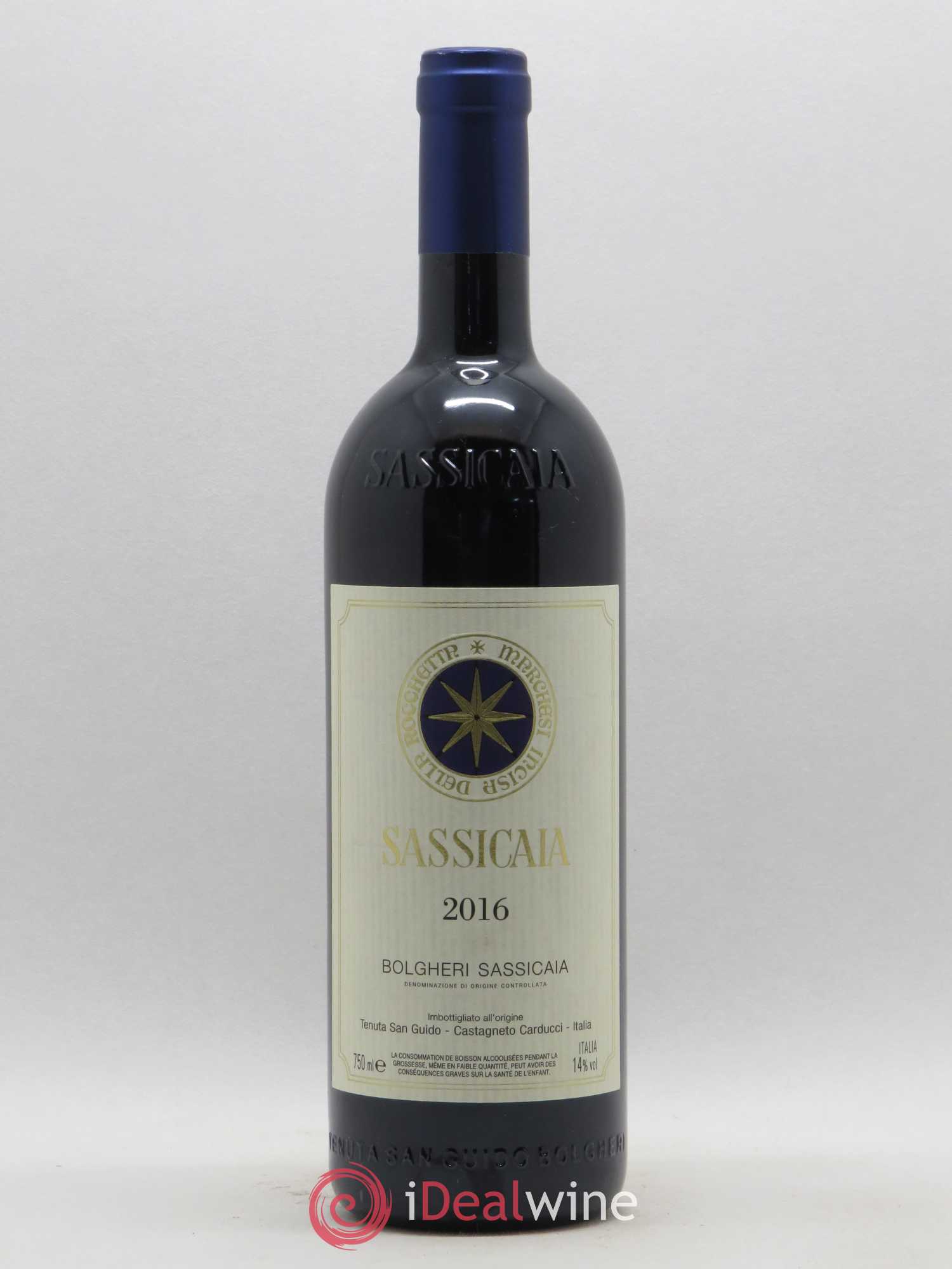 Bolgheri DOC Sassicaia Tenuta San Guido 2016 - Lot de 1 bouteille - 0