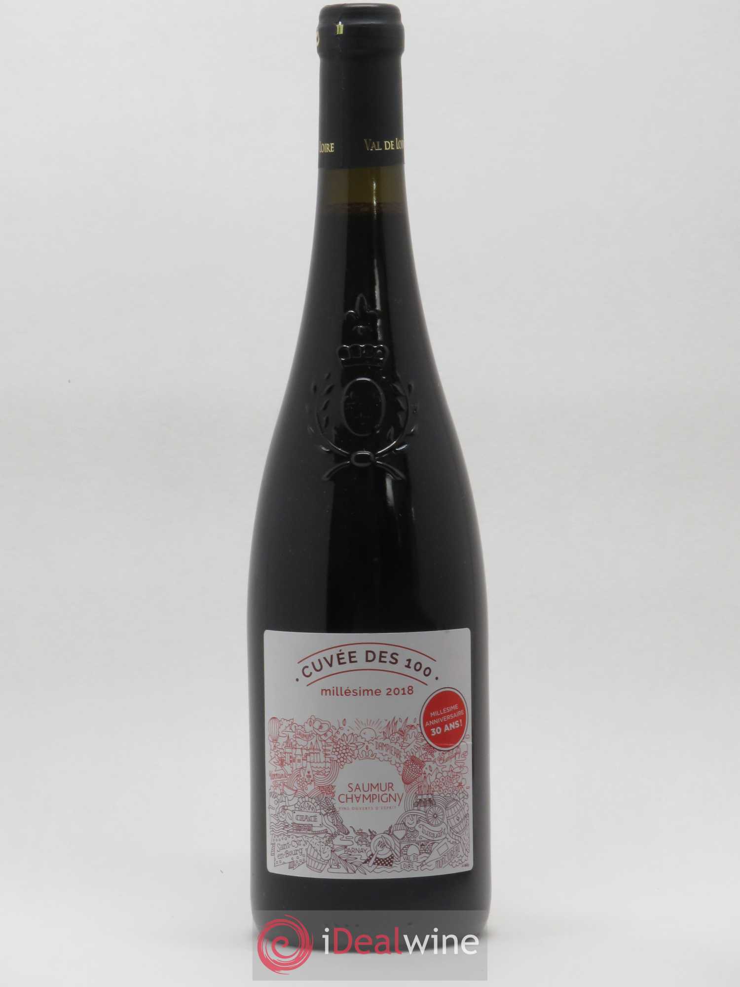Saumur-Champigny Cuvee Des 100 Les Producteurs de Saumur Champigny (sans prix de réserve) 2018 - Posten von 1 Flasche - 0
