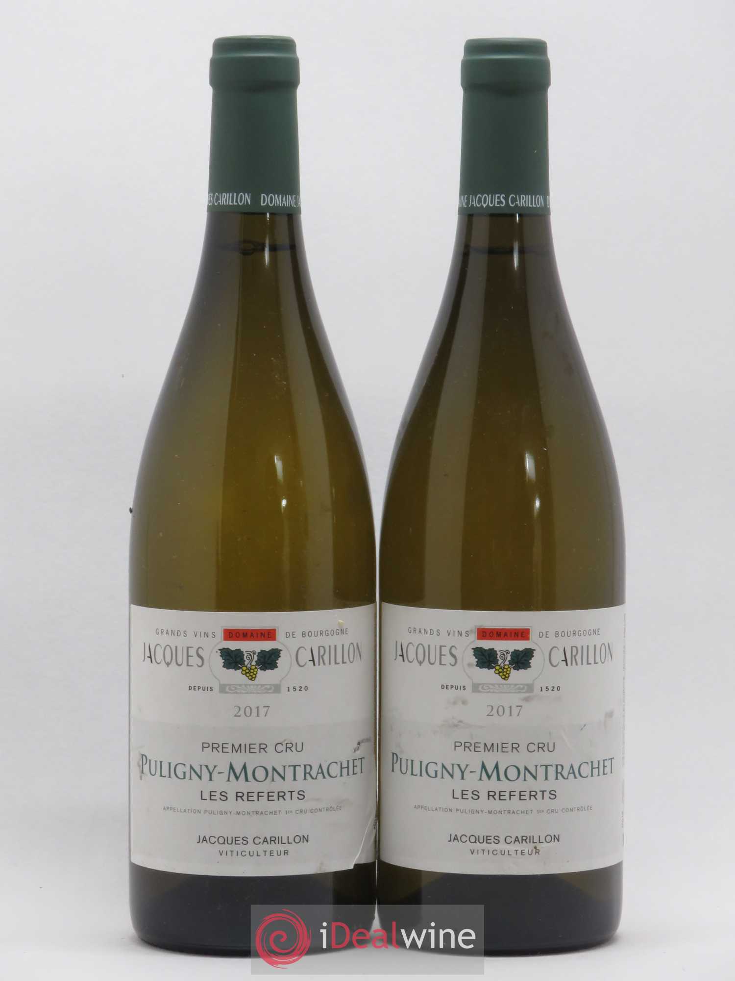 Puligny-Montrachet 1er Cru Les Referts Jacques Carillon (Domaine) 2017 - Lot de 2 bouteilles - 0