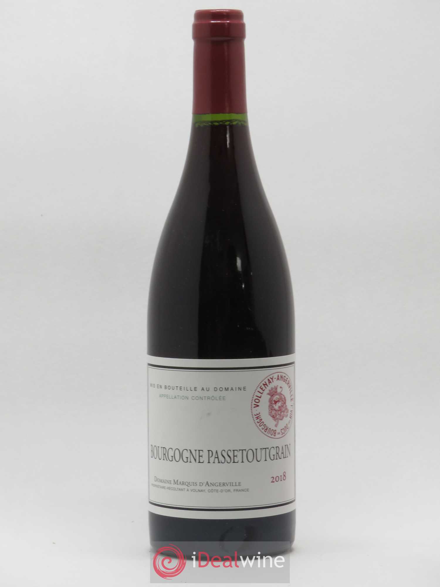 Bourgogne Passetoutgrain Marquis d'Angerville (Domaine) 2018 - Lot de 1 bouteille - 0