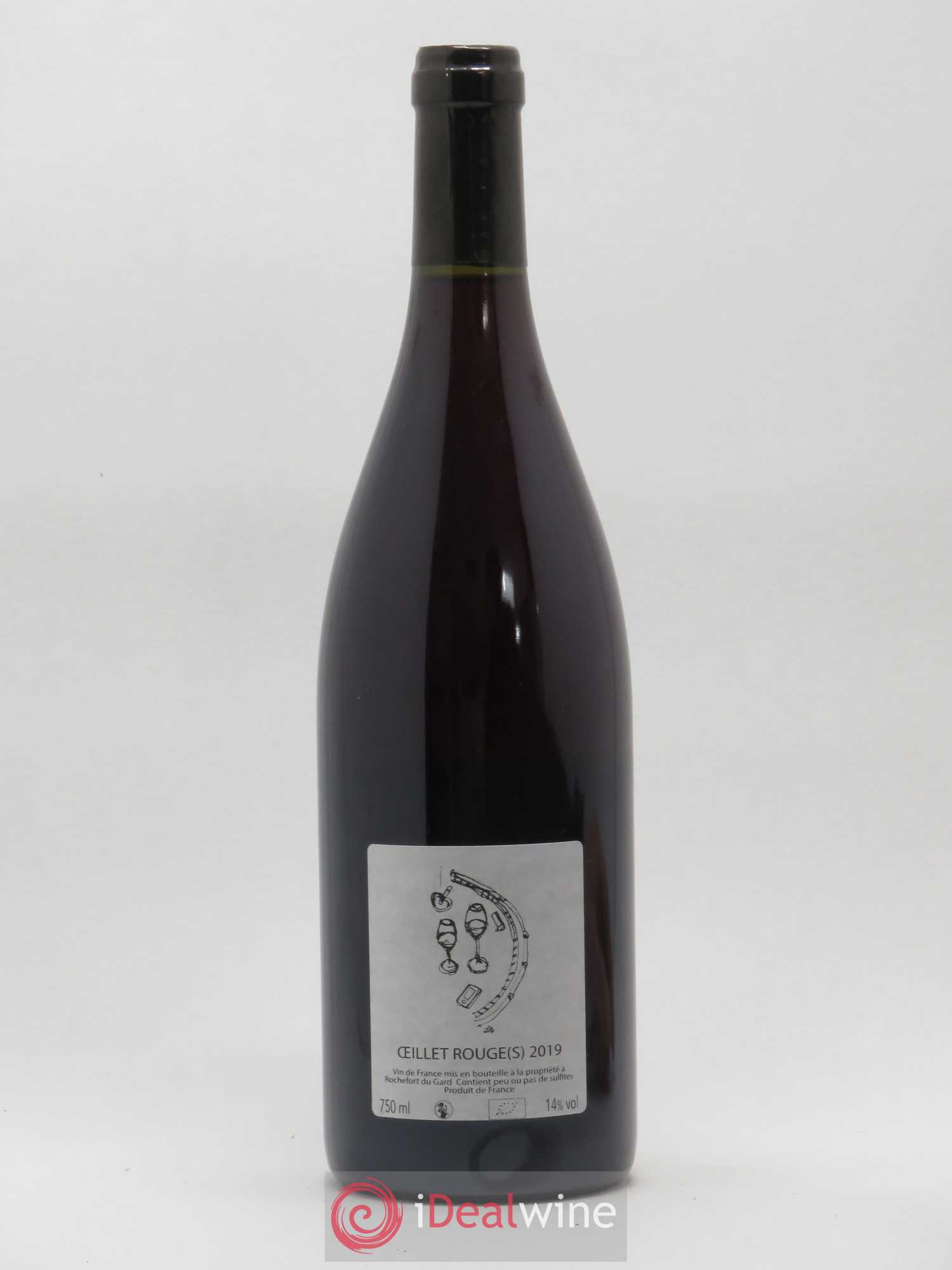 Vin de France Les Grillons Clos des Grillons Oeillet rouge 2019 - Lotto di 1 bottiglia - 1