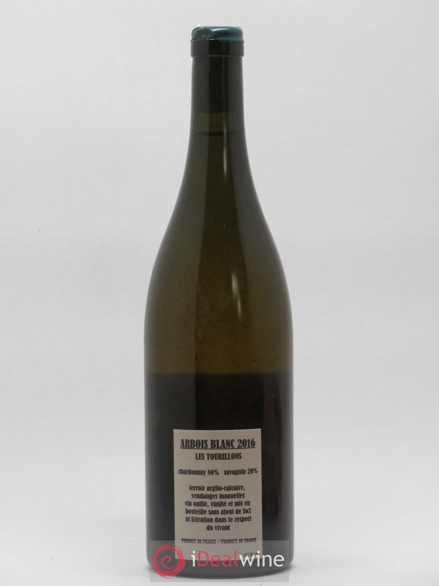 Arbois Chardonnay Savagnin Les Tourillons Adeline Houillon & Renaud Bruyère 2016 - Lot de 1 bouteille - 1