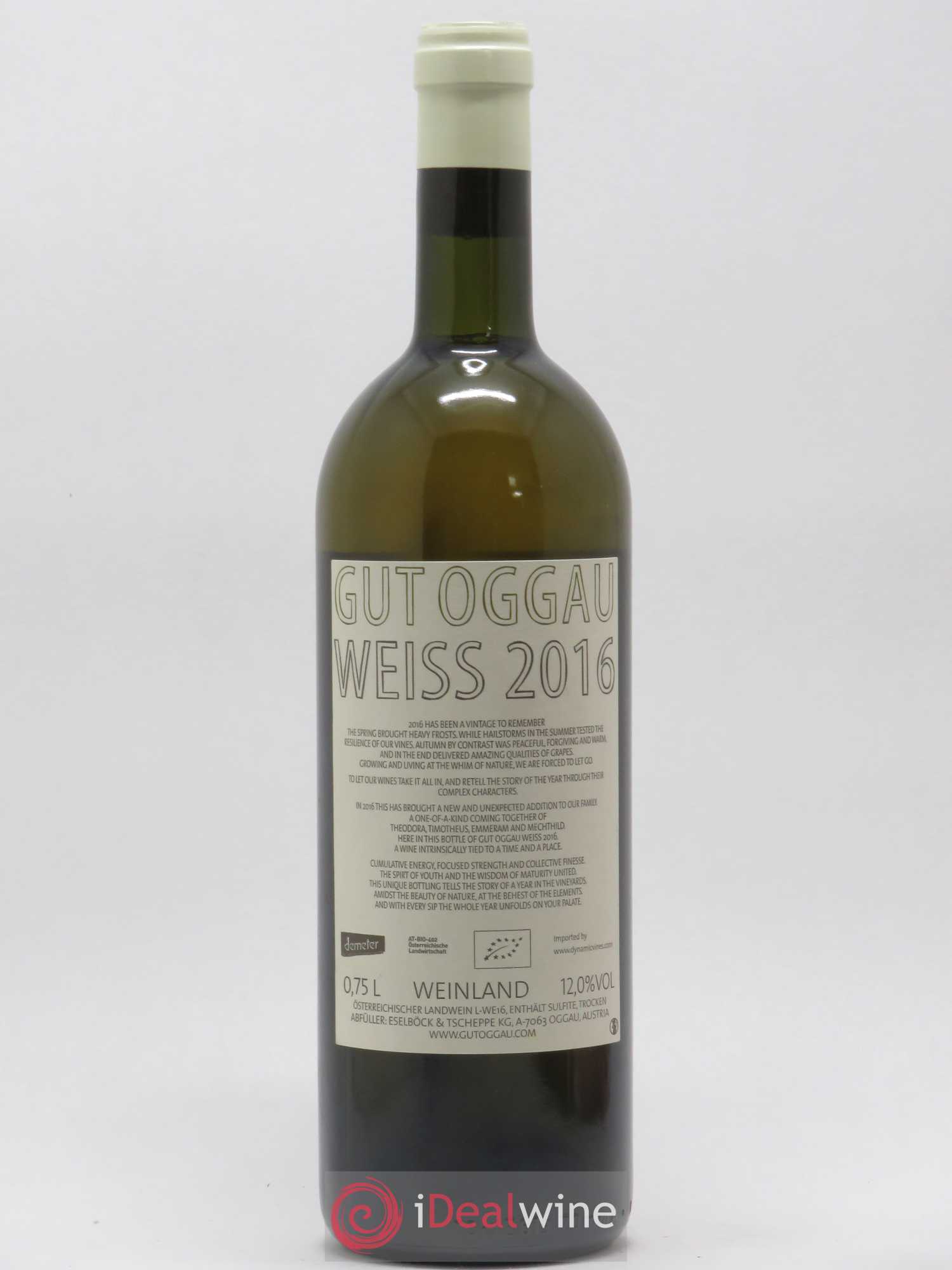 Autriche Burgenland Weiss Gut Oggau 2016 - Posten von 1 Flasche - 1