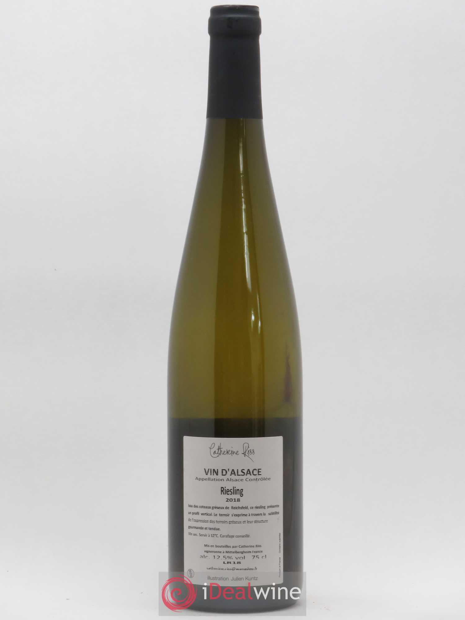 Riesling De Gres ou De Force Catherine Riss 2018 - Lot de 1 bouteille - 1