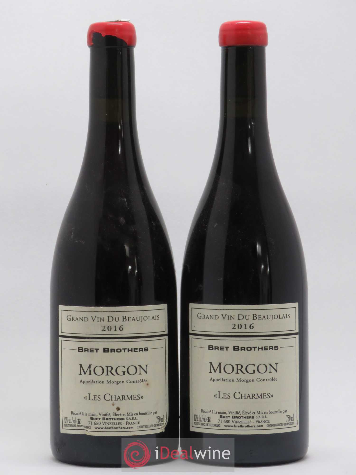 Morgon Les Charmes Bret Brothers 2016 - Lot de 2 bouteilles - 0