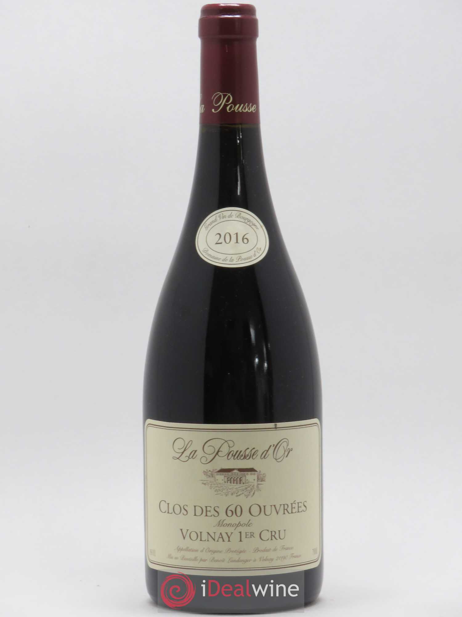Volnay 1er Cru Clos des 60 ouvrées La Pousse d'Or (Domaine de) 2016 - Lot de 1 bouteille - 0