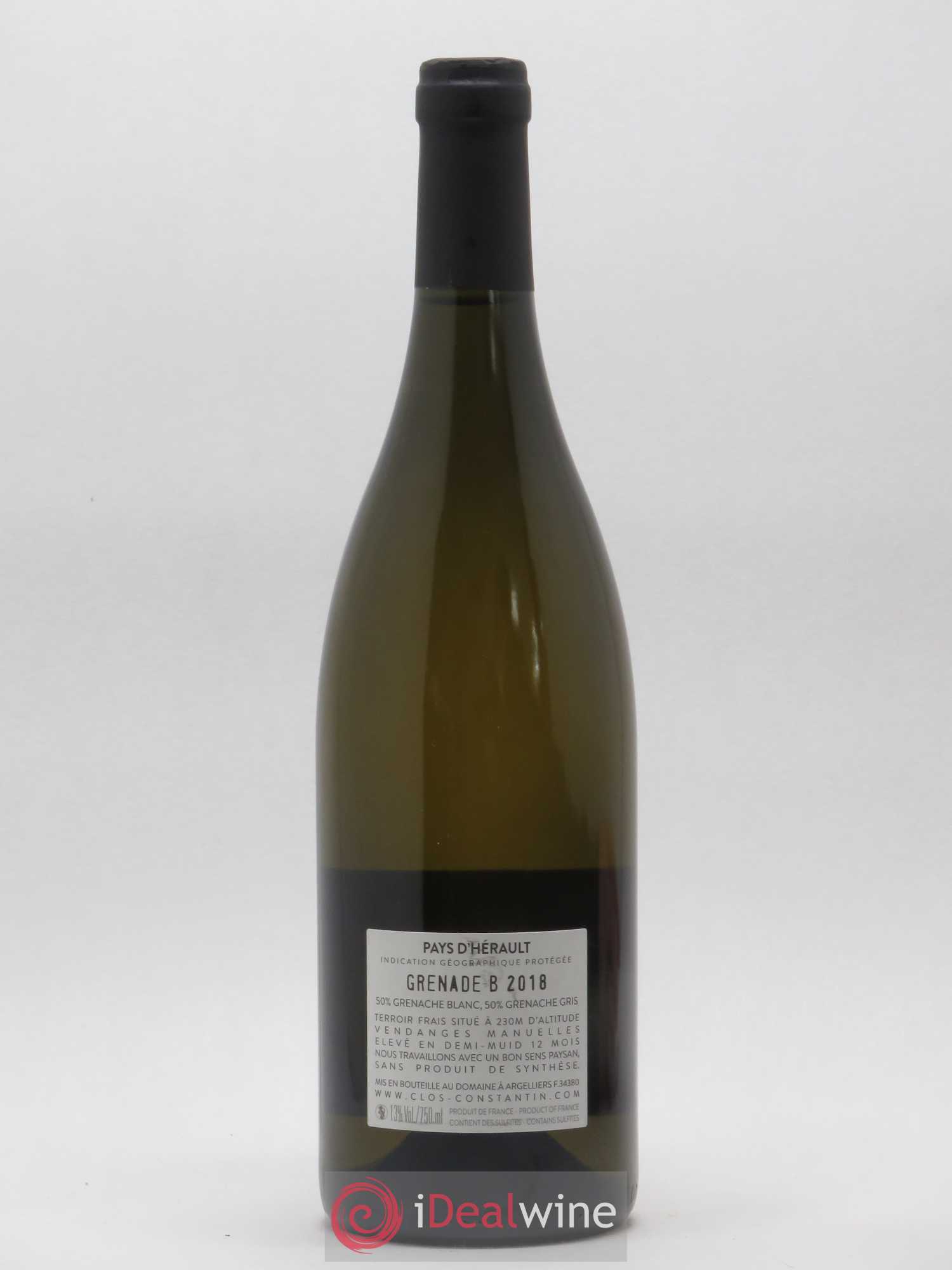 Pays d'Hérault Grenade B Clos Constantin 2018 - Posten von 1 Flasche - 1