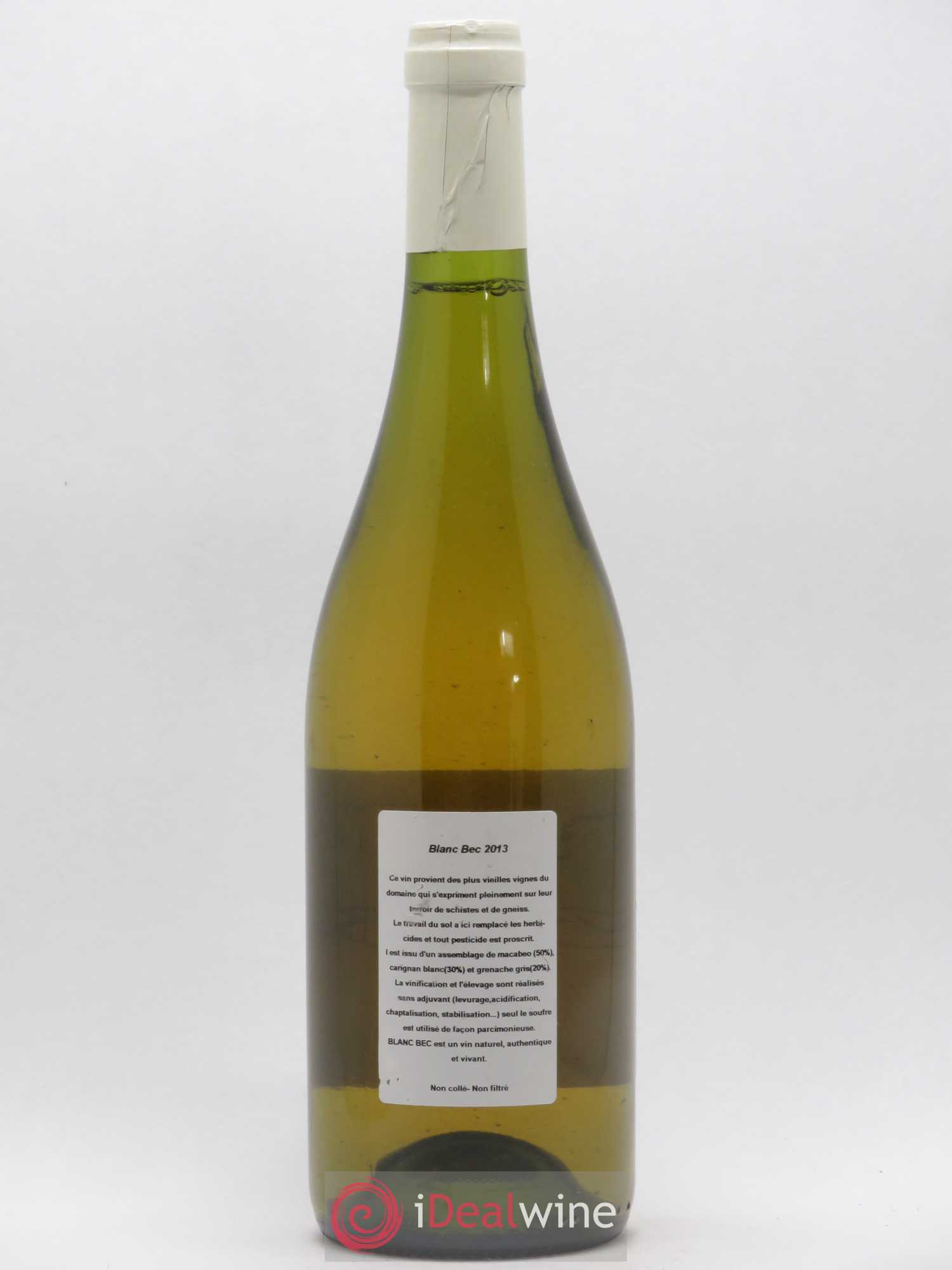 Vin de France Blanc bec Rivaton (sans prix de réserve) 2013 - Lot de 1 bouteille - 1