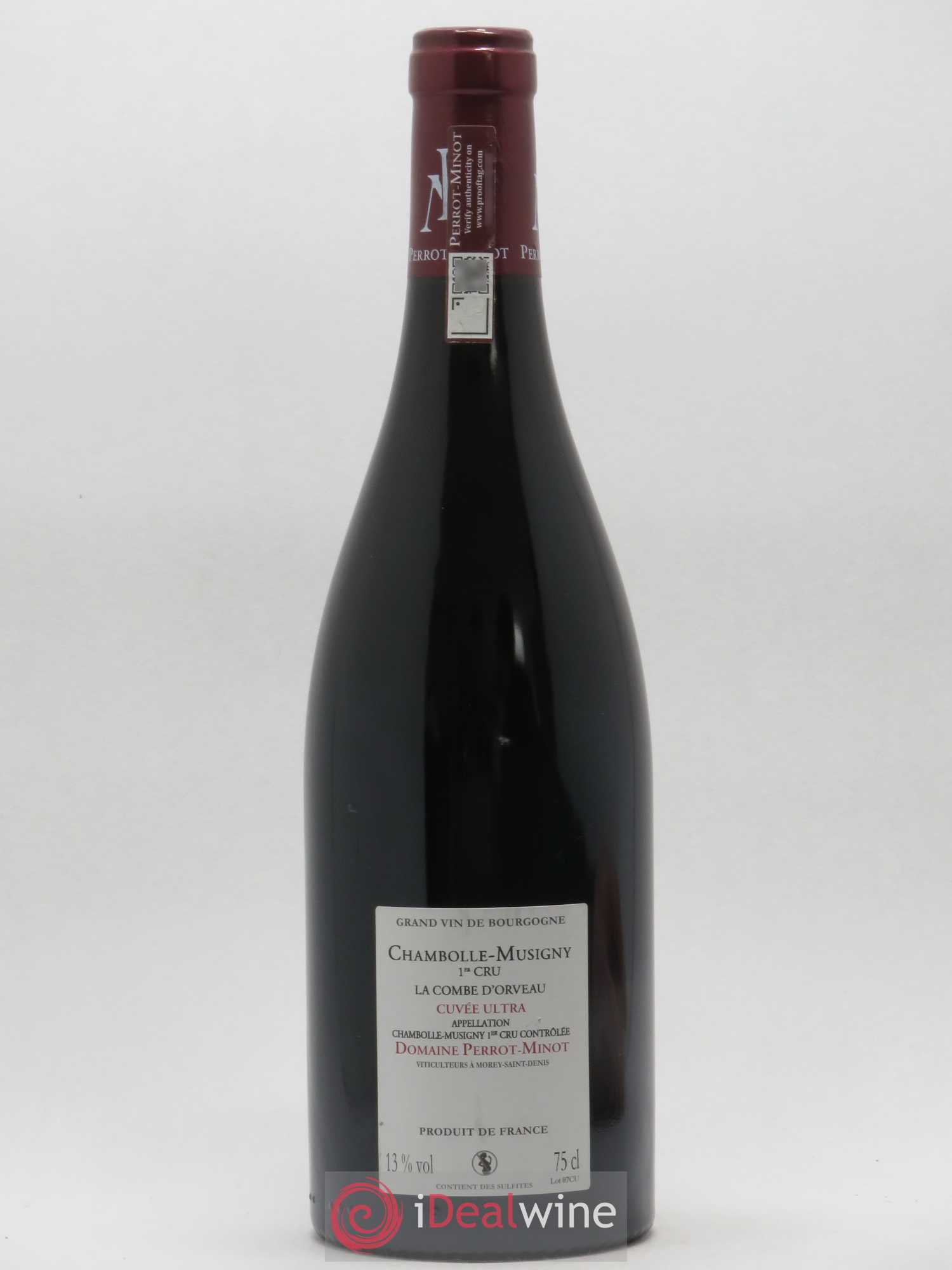 Chambolle-Musigny 1er Cru Vieilles Vignes Combe d'Orveau Ultra Perrot Minot 2015 - Posten von 1 Flasche - 1