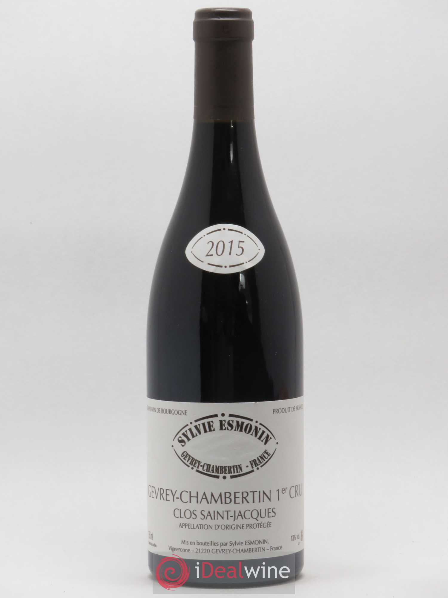 Gevrey-Chambertin 1er Cru Clos Saint Jacques Sylvie Esmonin 2015 - Lot de 1 bouteille - 0