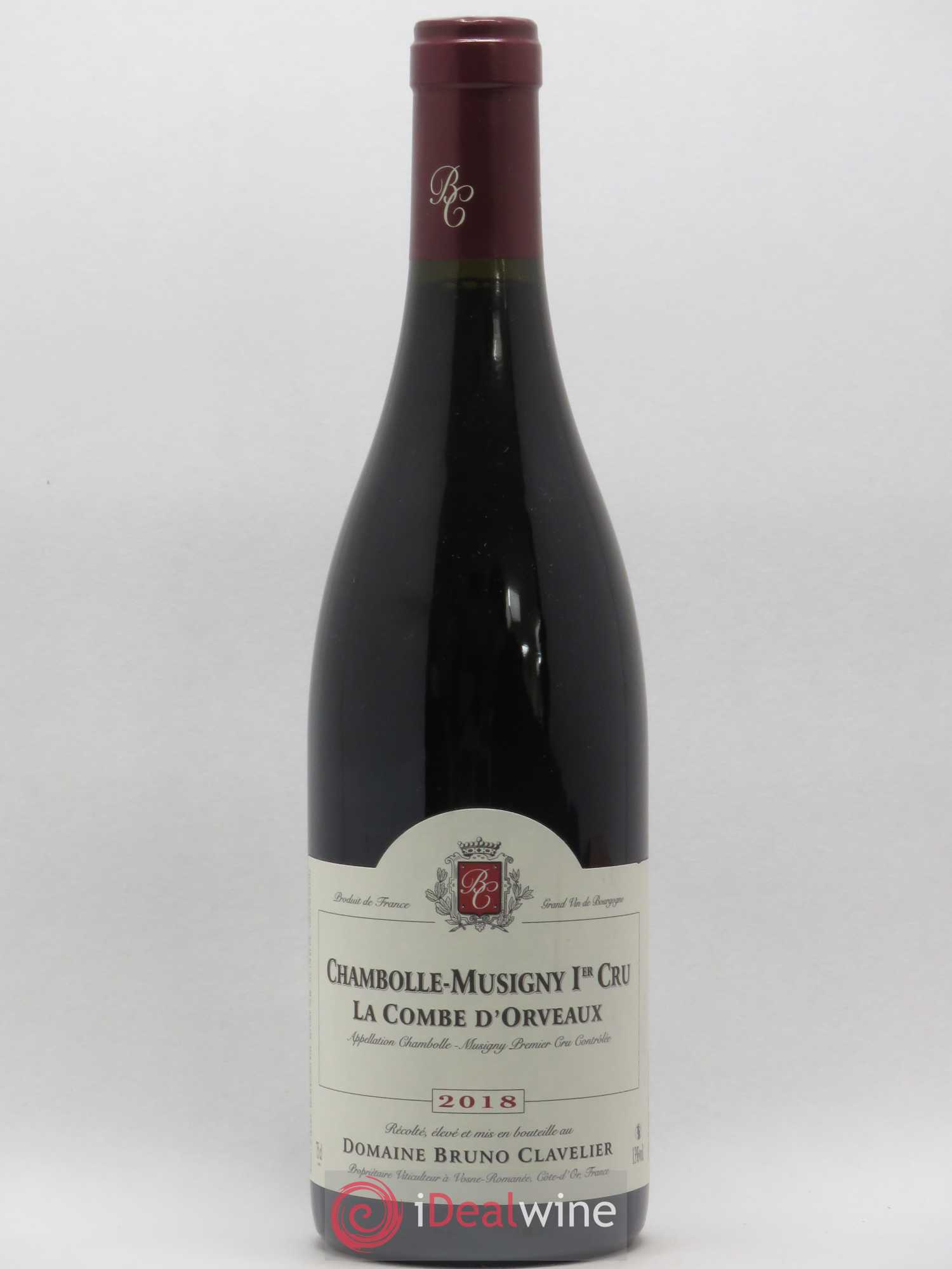 Chambolle-Musigny 1er Cru La Combe d'Orveaux Vieilles Vignes Bruno Clavelier 2018 - Lot de 1 bouteille - 0
