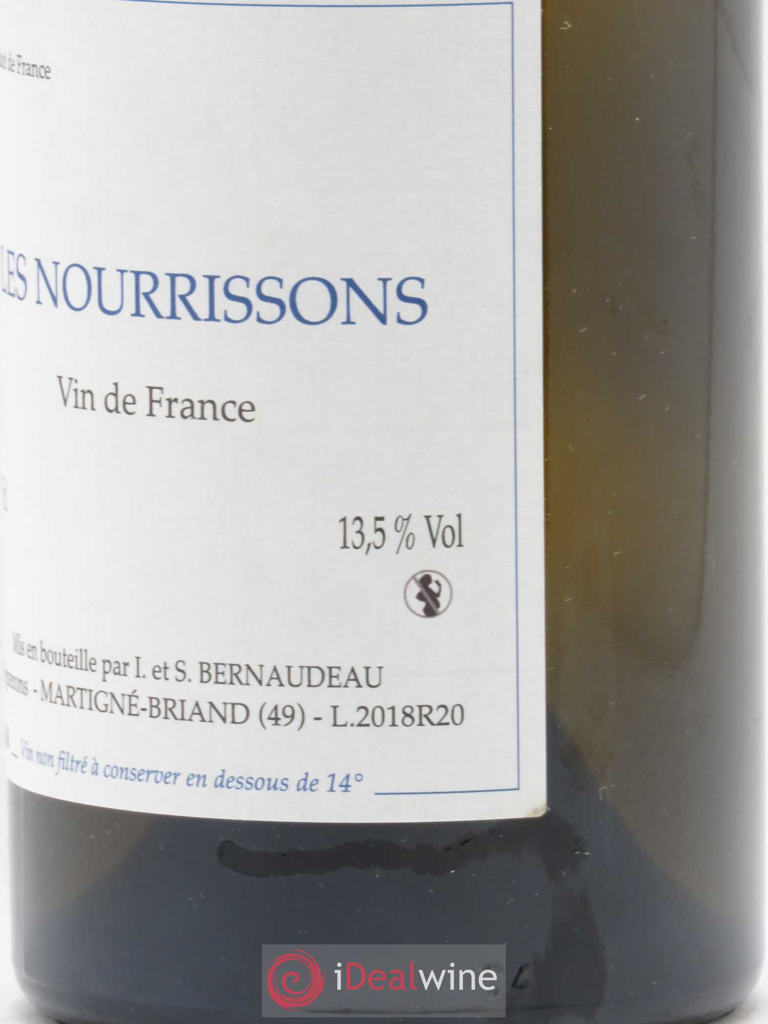 Vin de France Les Nourrissons Stéphane Bernaudeau 2018 - Lot de 1 bouteille - 0
