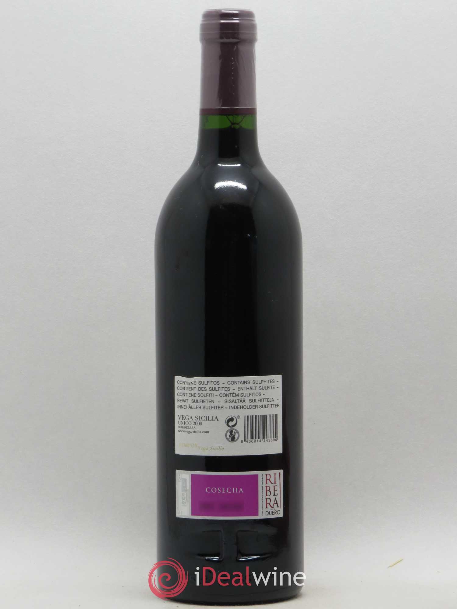Ribera Del Duero DO Vega Sicilia Unico Famille Alvarez 2009 - Lot de 1 bouteille - 1