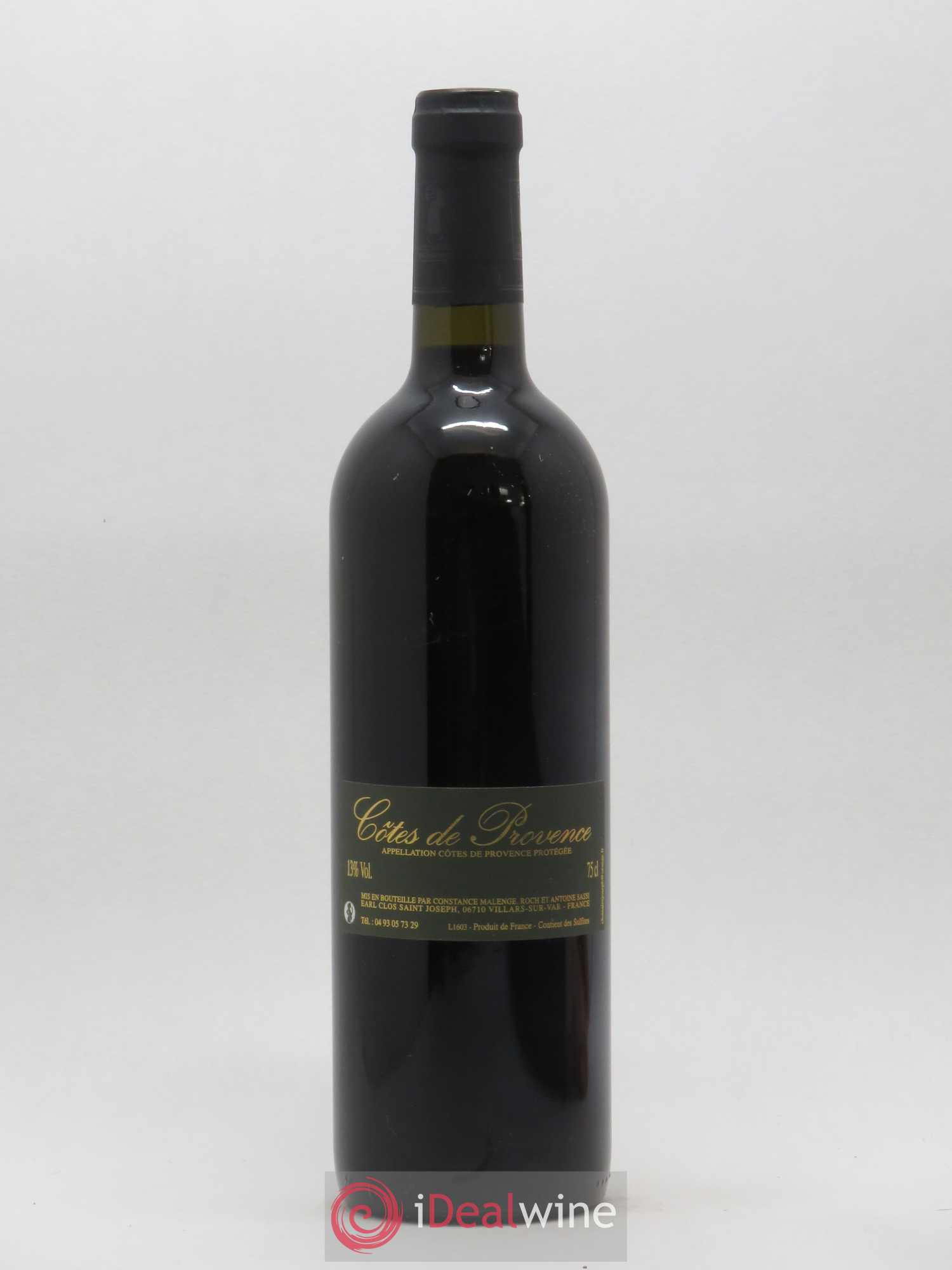 Côtes de Provence Clos Saint Joseph 2016 - Posten von 1 Flasche - 1