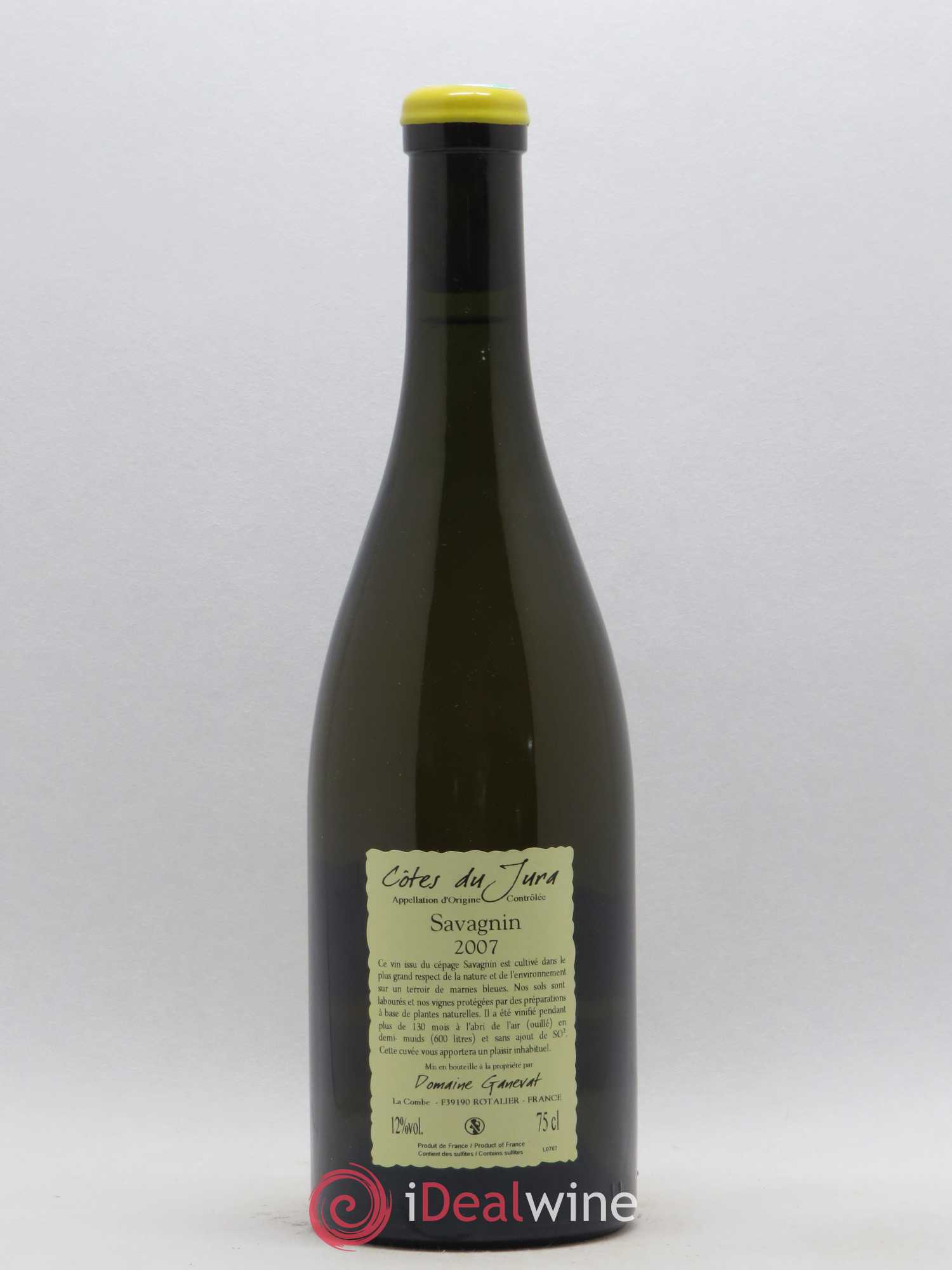 Côtes du Jura Les Vignes de mon Père Jean-François Ganevat (Domaine) 2007 - Lot de 1 bouteille - 1