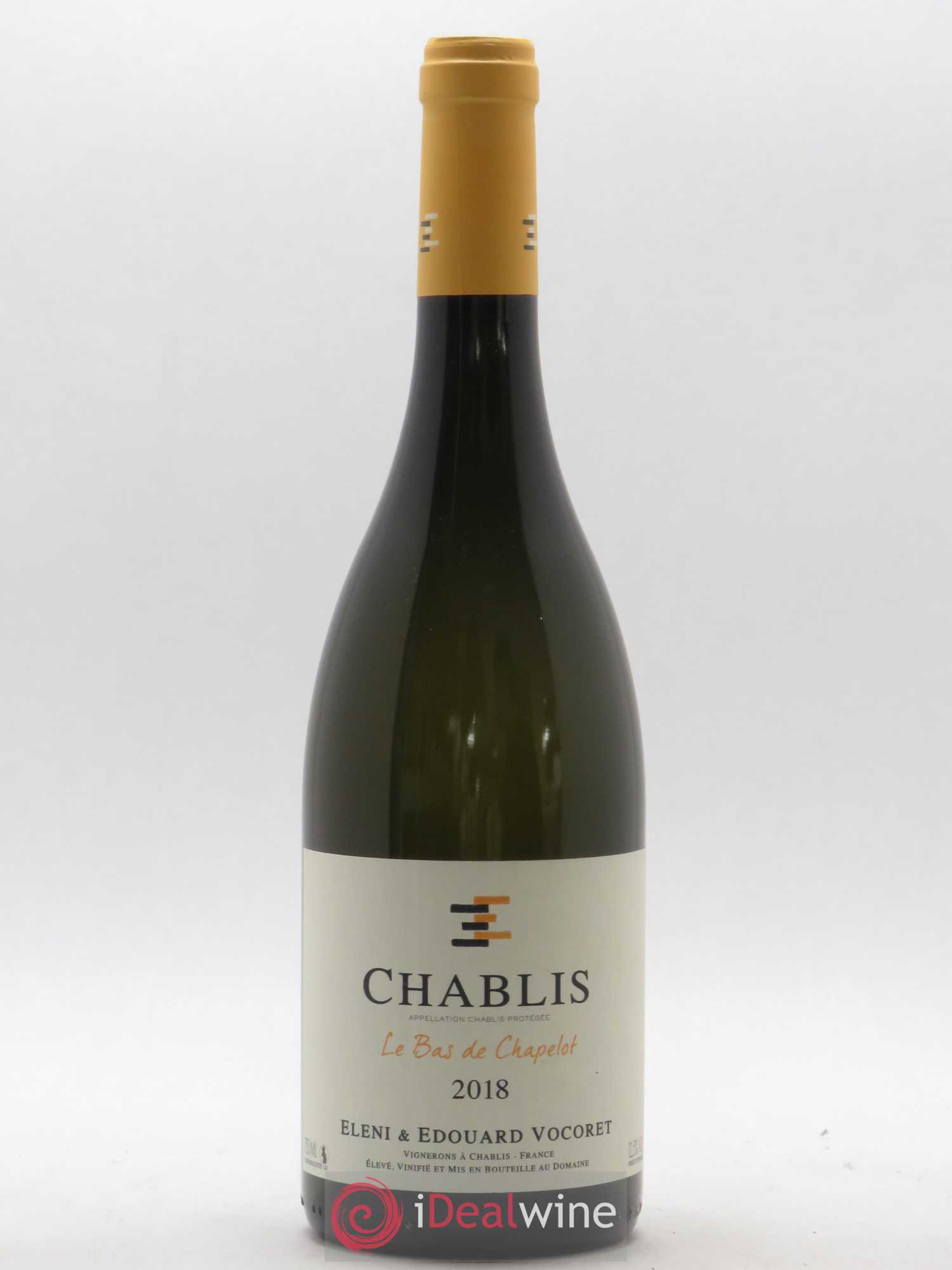 Chablis Bas de Chapelot Eleni et Edouard Vocoret 2018 - Posten von 1 Flasche - 0