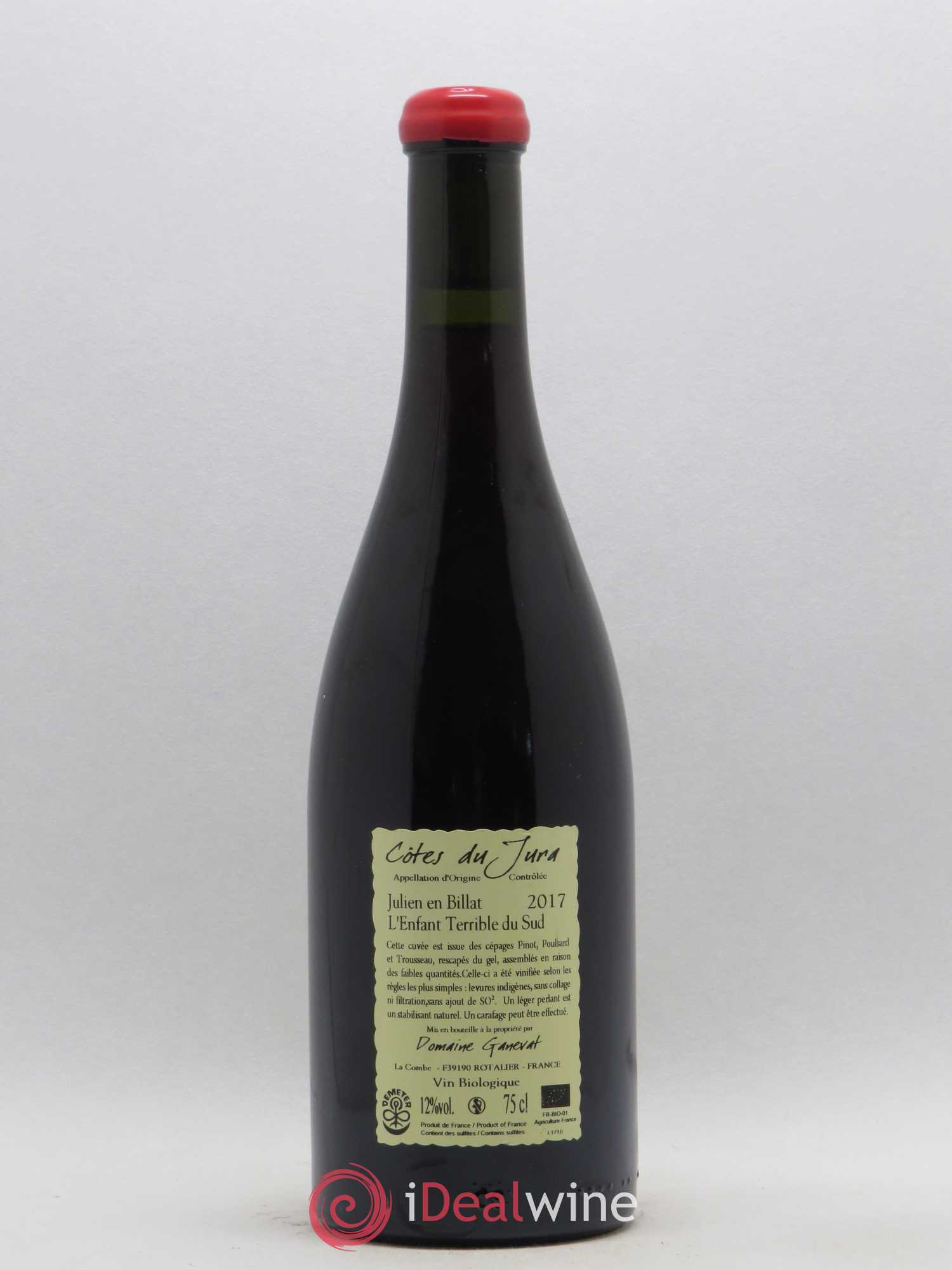 Côtes du Jura Julien en Billat l'enfant terrible du Sud Jean-François Ganevat (Domaine) 2017 - Lot de 1 bouteille - 1