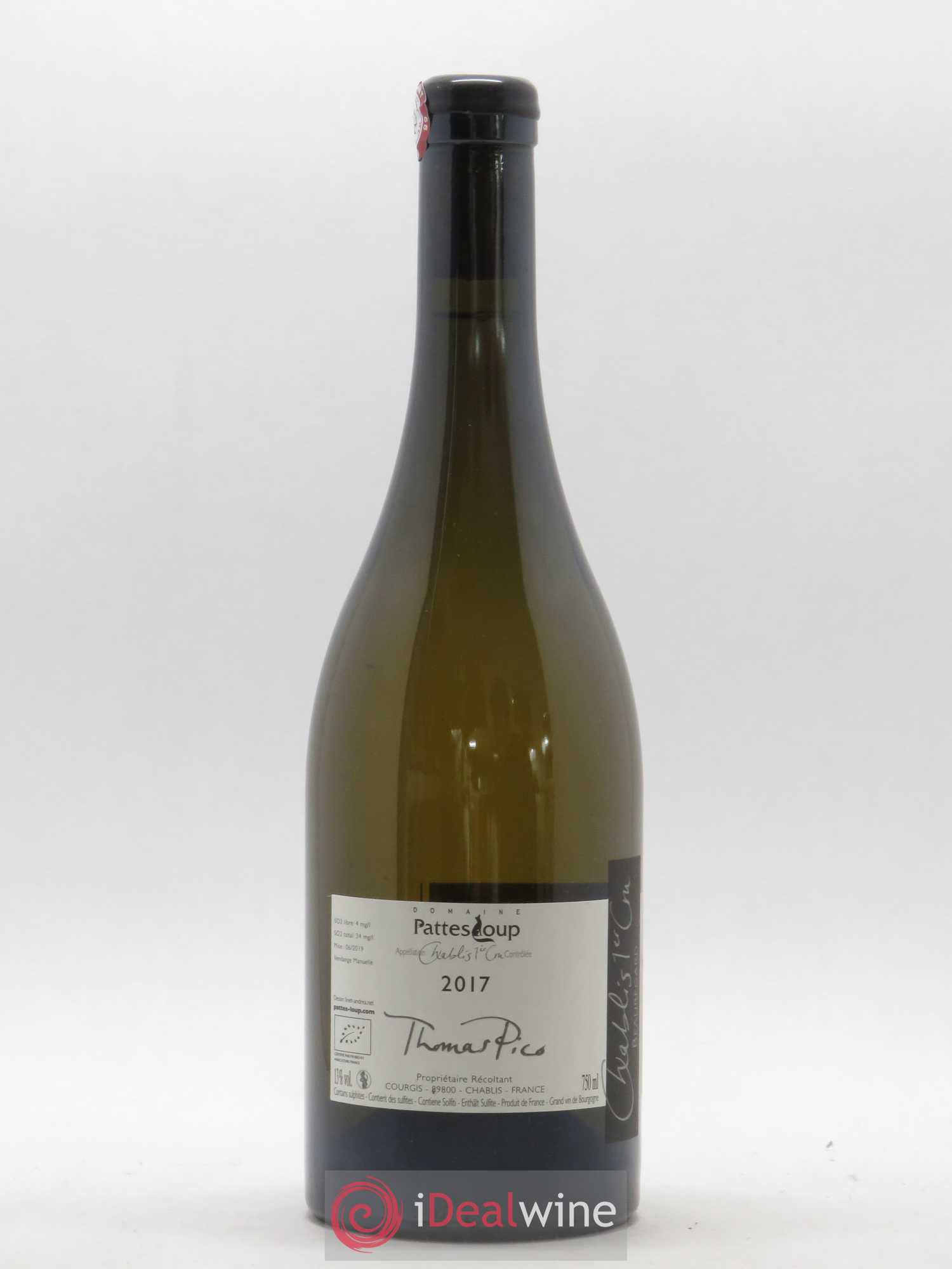 Chablis 1er Cru Beauregard Pattes Loup (Domaine) 2017 - Posten von 1 Flasche - 1