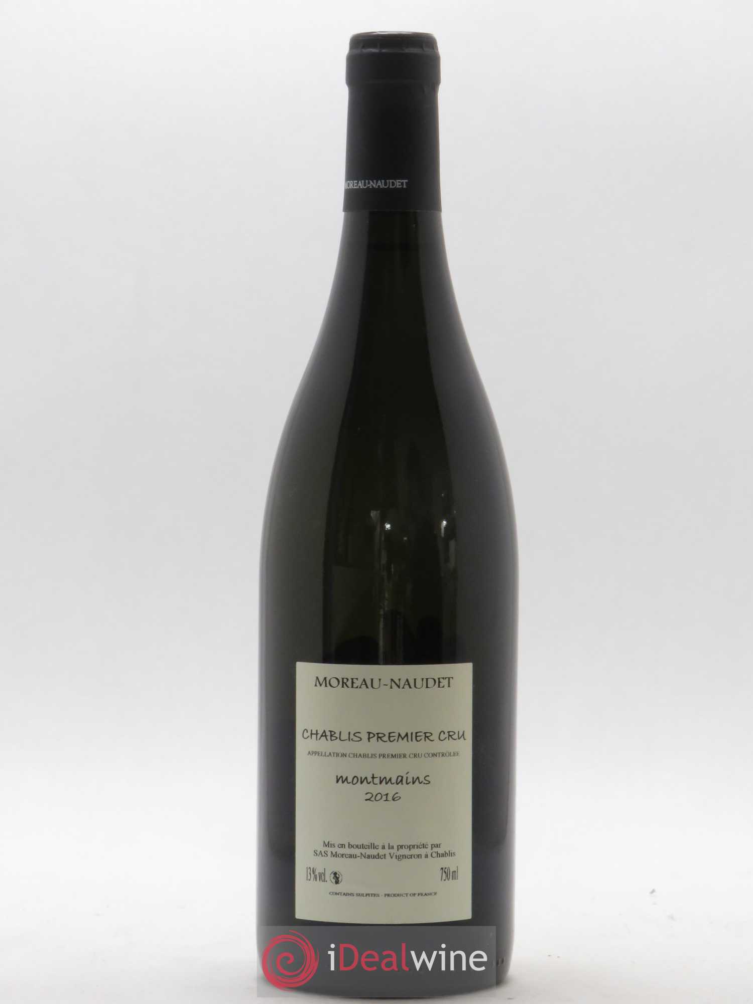 Chablis 1er Cru Montmains Moreau Naudet 2016 - Posten von 1 Flasche - 1