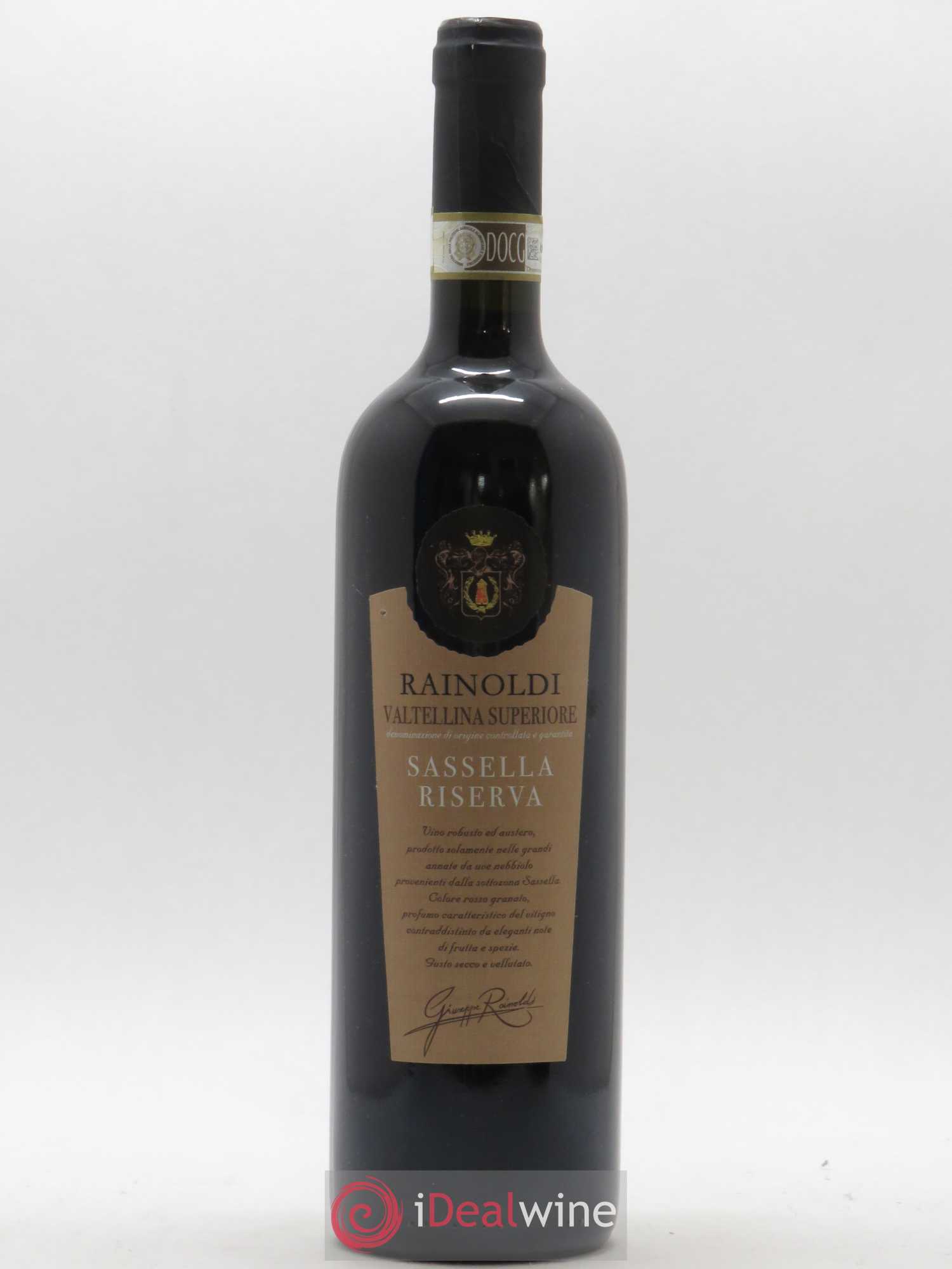 Italie Valtellina superiore Sassela riserva Rainoldi 2013 - Lot de 1 bouteille - 0