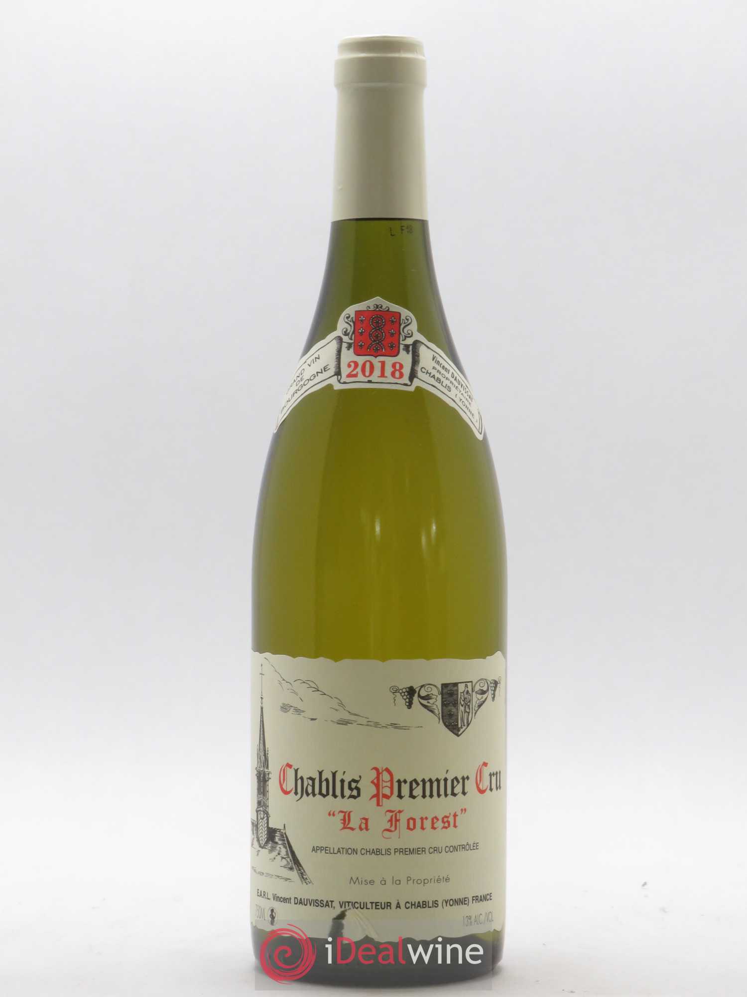 Chablis 1er Cru La Forest Vincent Dauvissat (Domaine) 2018 - Lot de 1 bouteille - 0