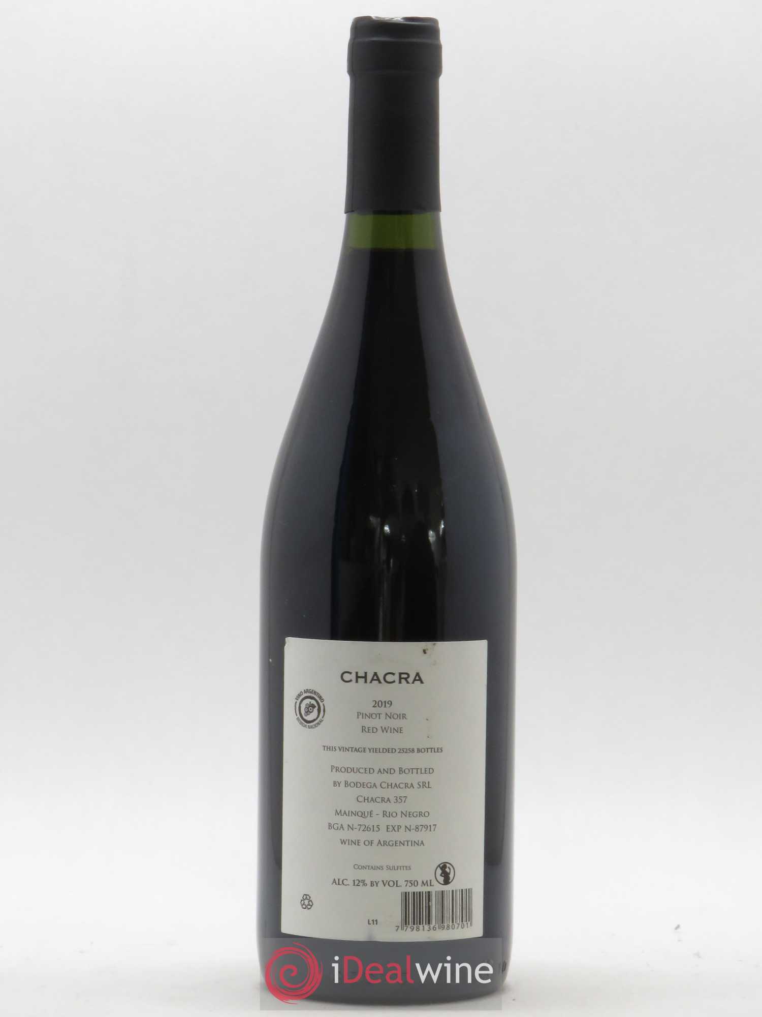 Vins Etrangers Patagonia Pinot Noir Cincuenta Y Cinco Bodega Chacra 2018 - Posten von 1 Flasche - 1
