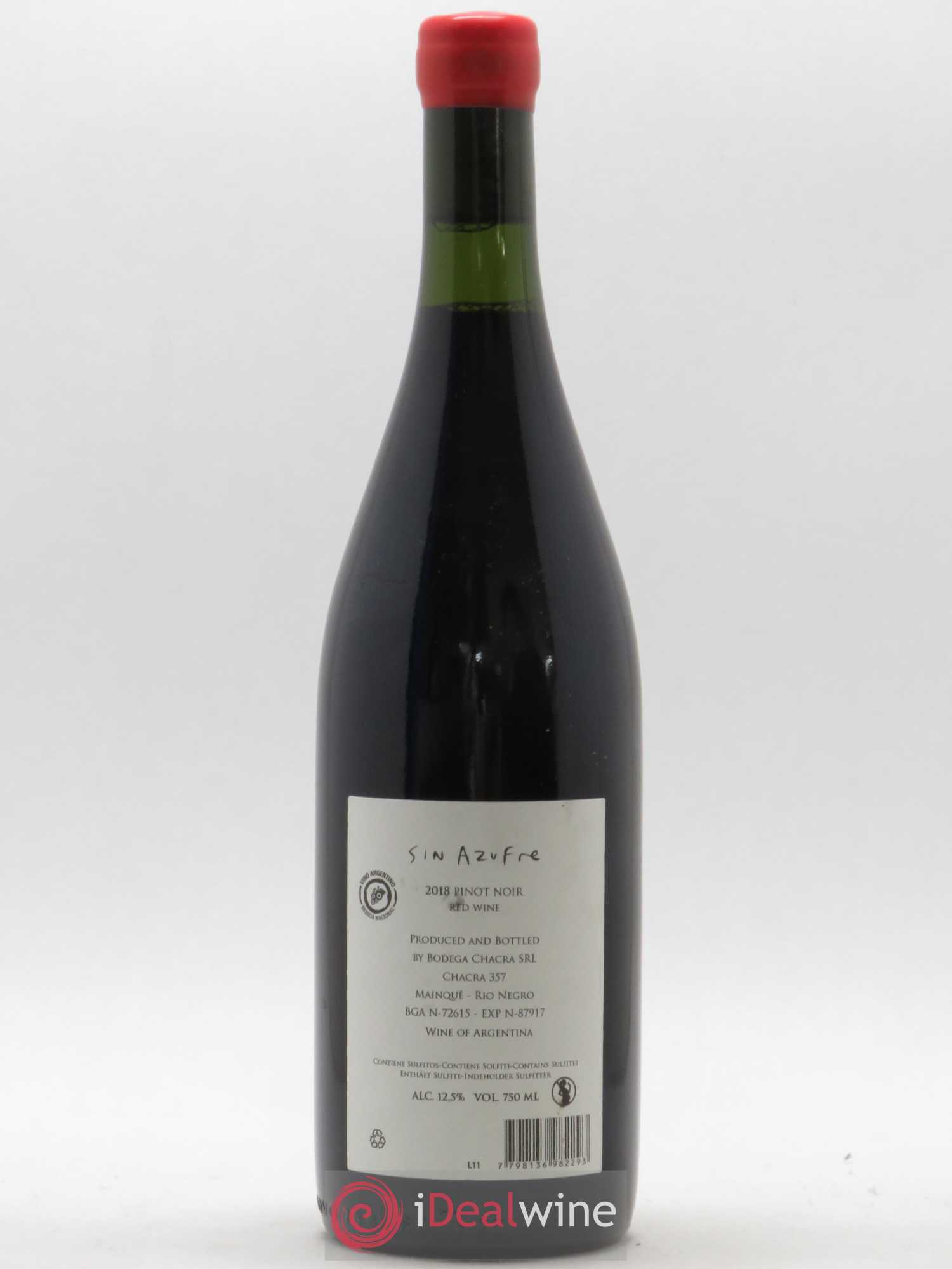 Vins Etrangers Patagonia Sin Azufre Bodega Chacra 2018 - Posten von 1 Flasche - 1
