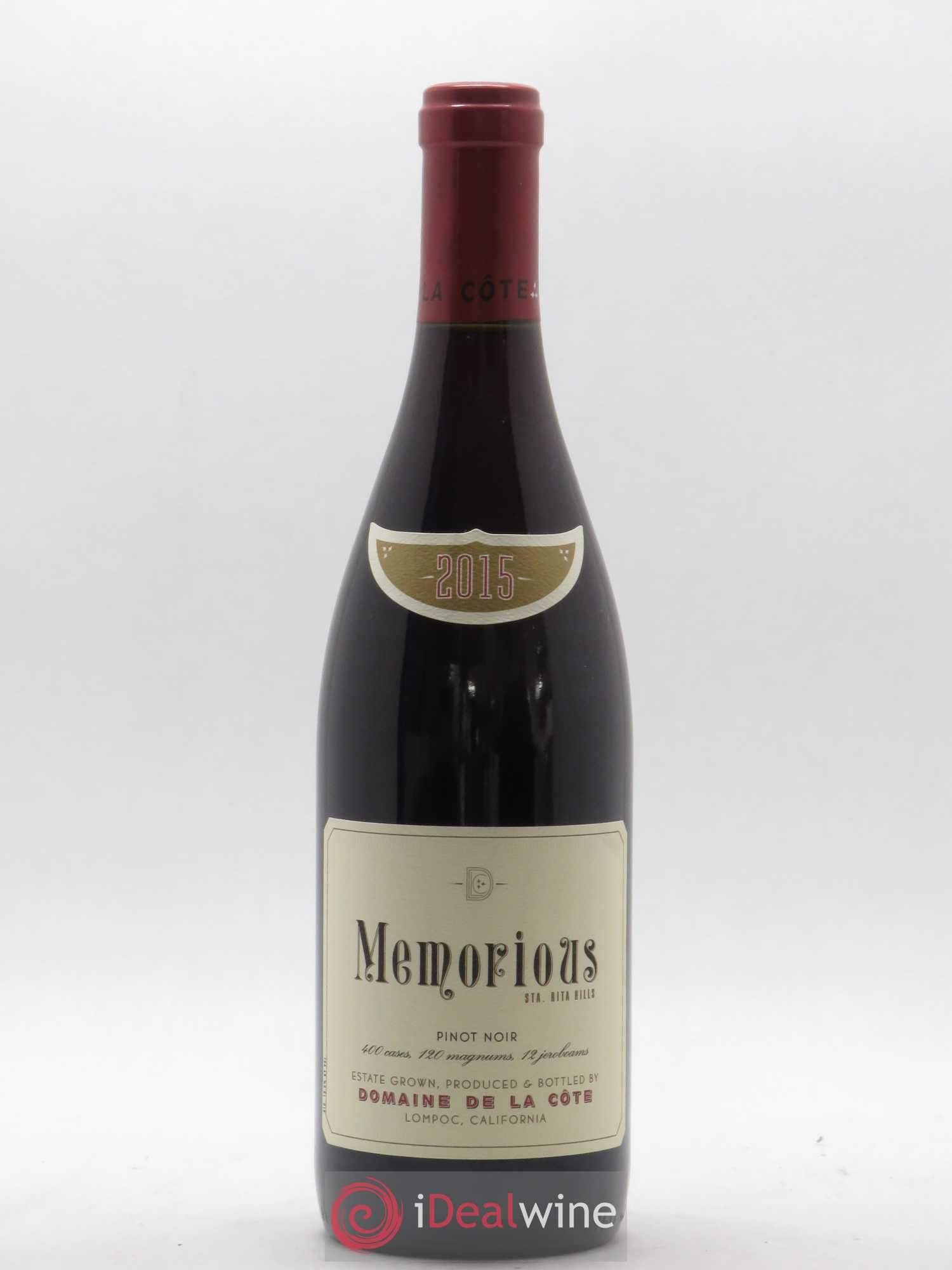 USA Californie Memorious Domaine de la Cote 2015 - Posten von 1 Flasche - 0