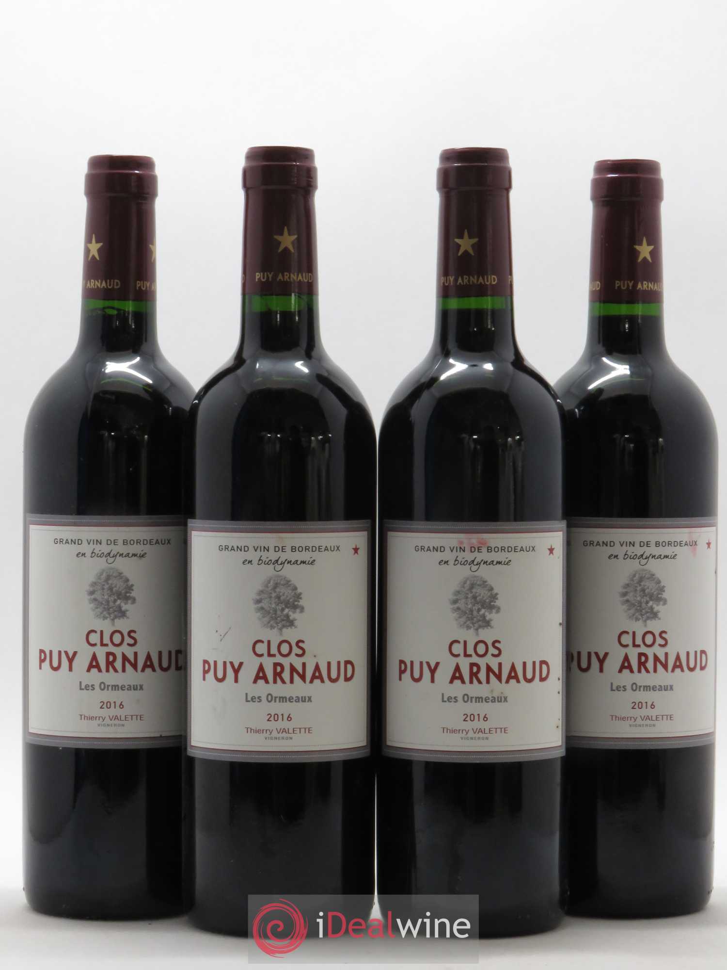 Clos Puy Arnaud - Cuvée Les Ormeaux 2016 - Lot de 4 bouteilles - 0