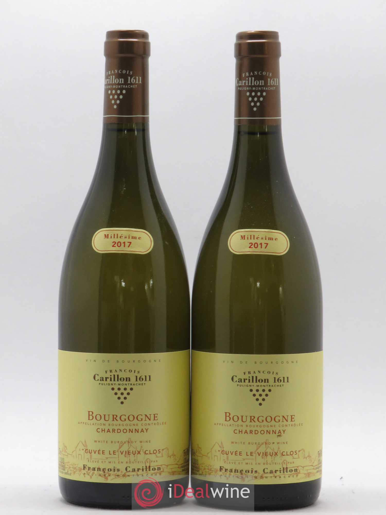 Bourgogne Le Vieux Clos Francois Carillon (sans prix de réserve) 2017 - Posten von 2 Flaschen - 0