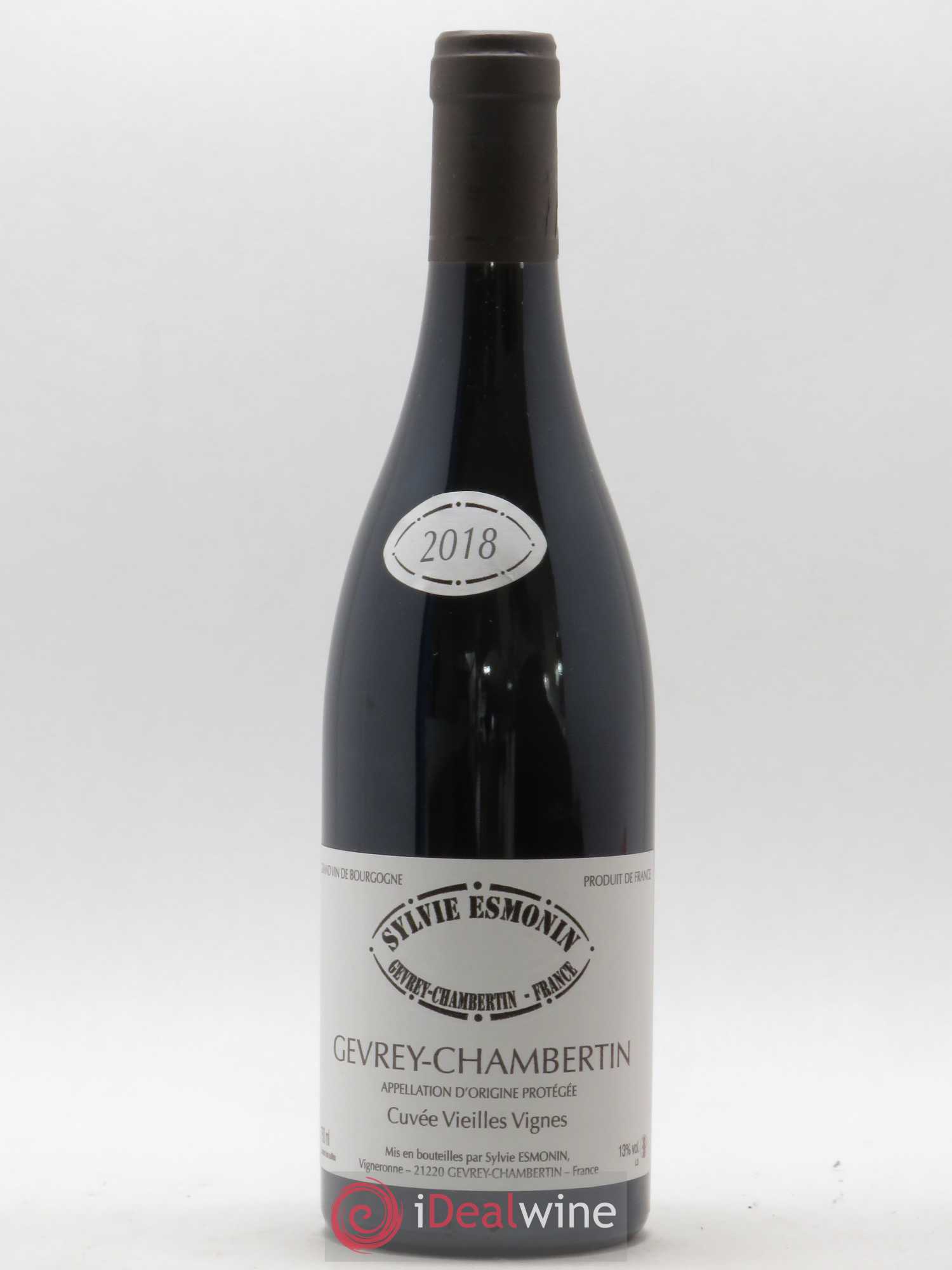 Gevrey-Chambertin Vieilles Vignes Sylvie Esmonin 2018 - Lot de 1 bouteille - 0