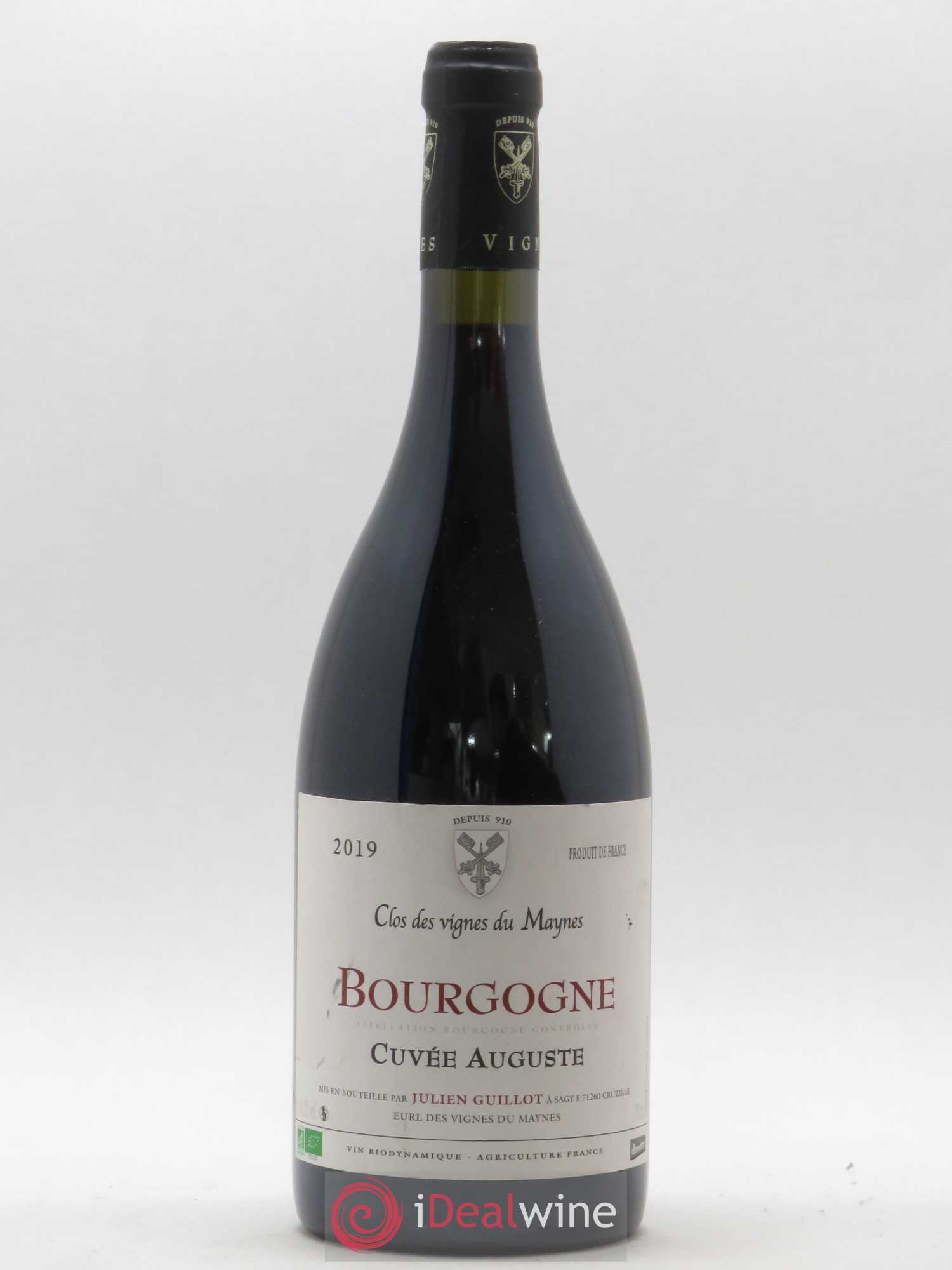 Bourgogne Cuvée Auguste Les Vignes du Maynes (sans prix de réserve) 2019 - Lot de 1 bouteille - 0
