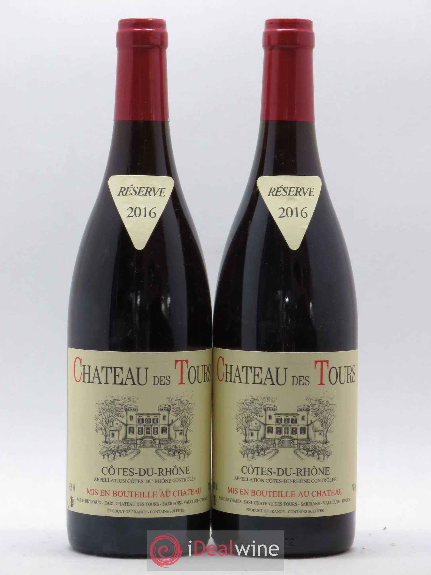 Côtes-du-Rhône Château des Tours Emmanuel Reynaud 2016 - Lot de 2 bouteilles - 0