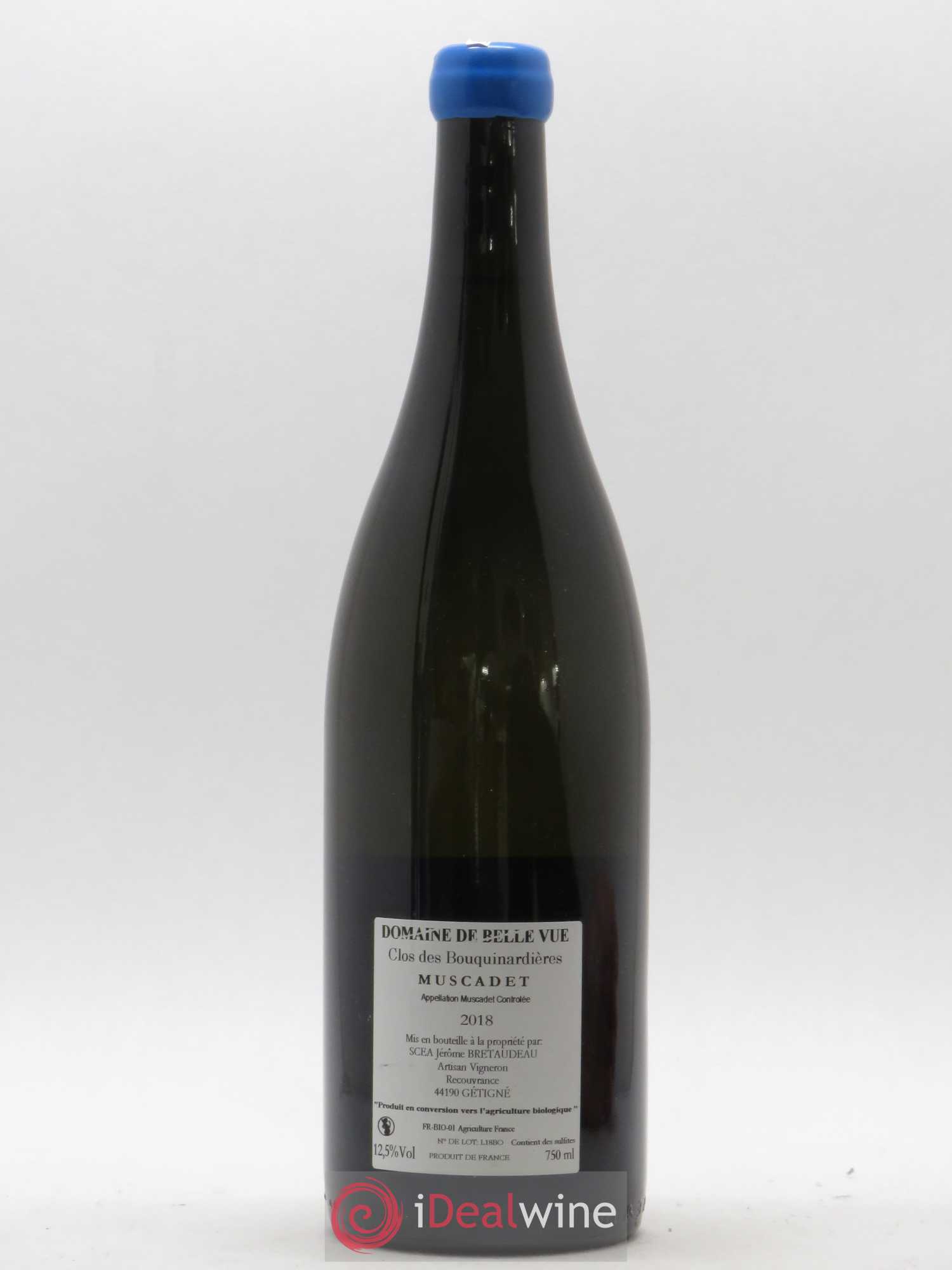 Muscadet-Sèvre-et-Maine Gabbro Clos des Bouquinardières Jérôme Bretaudeau - Domaine de Bellevue 2018 - Lot de 1 bouteille - 1