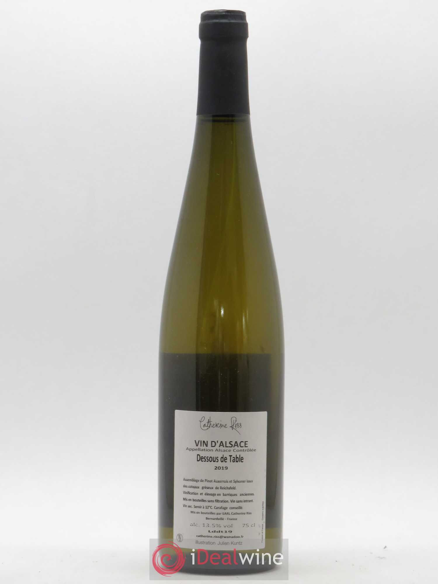 Alsace Dessous de Table Catherine Riss 2019 - Posten von 1 Flasche - 1