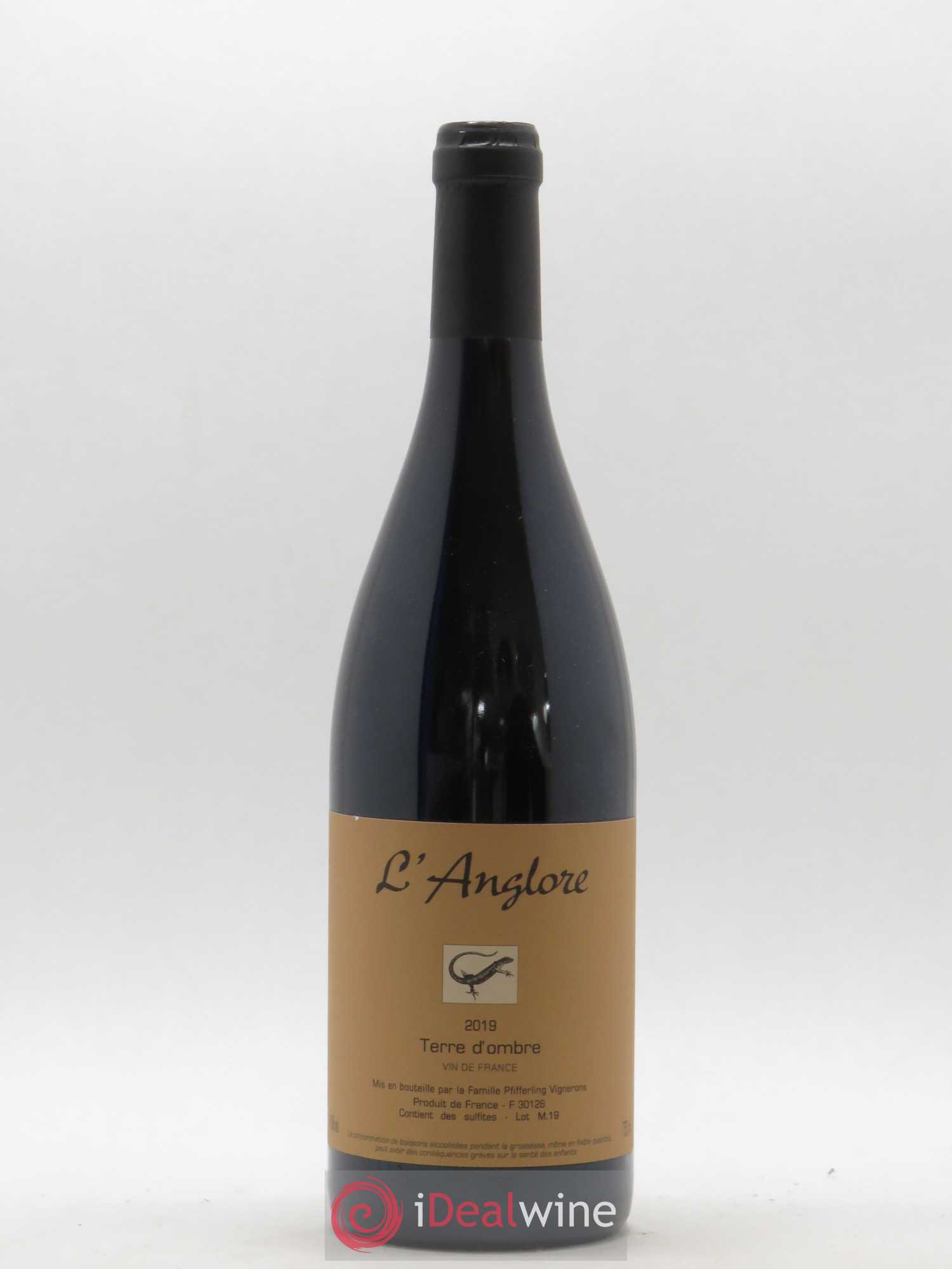 Vin de France Terre d'Ombre L'Anglore 2019 - Lot de 1 bouteille - 0