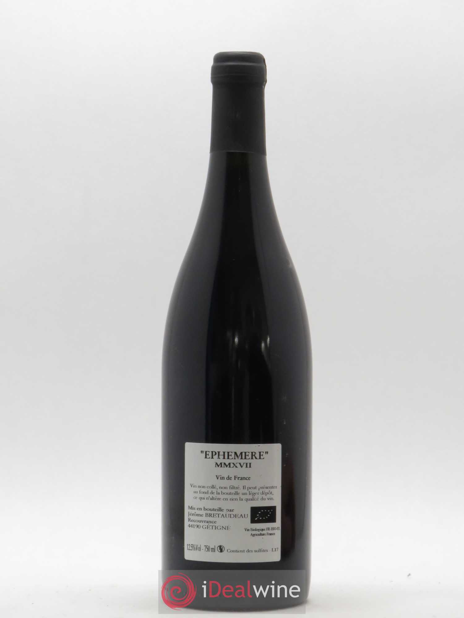 Vin de France Ephemere Jerome Bretaudeau 2017 - Posten von 1 Flasche - 1