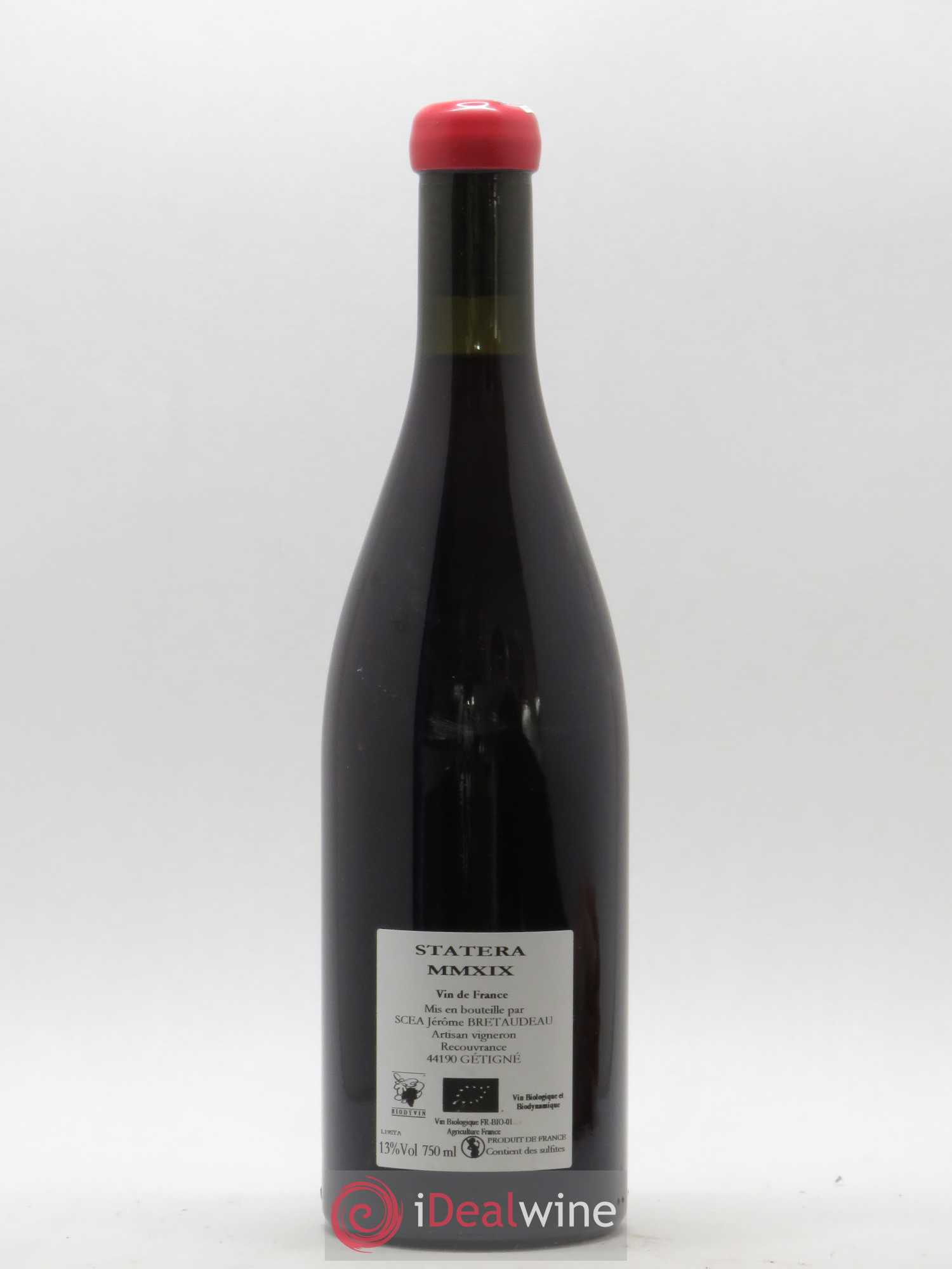 Vin de France Statera Jérôme Bretaudeau - Domaine de Bellevue 2019 - Lot de 1 bouteille - 1