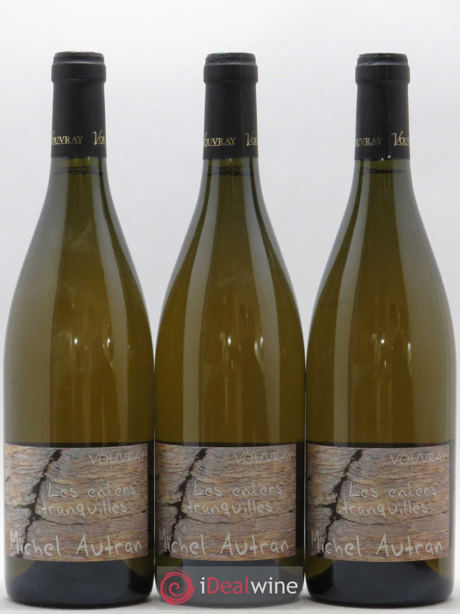 Vouvray Les Enfers Tranquilles Michel Autran 2015 - Posten von 3 Flaschen - 0