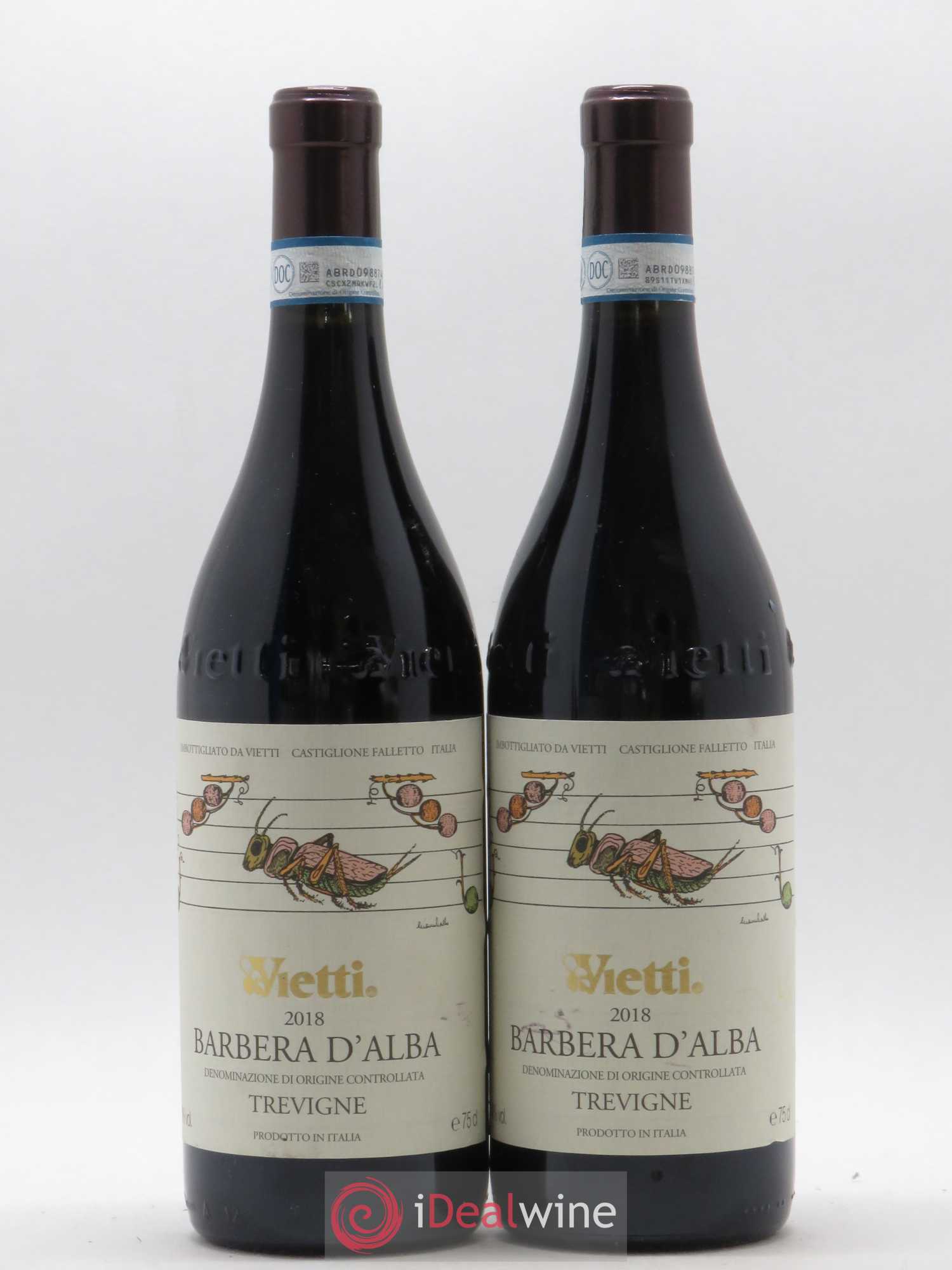 Barbera d'Alba DOC Tre Vigne Vietti 2018 - Lot de 2 bouteilles - 0