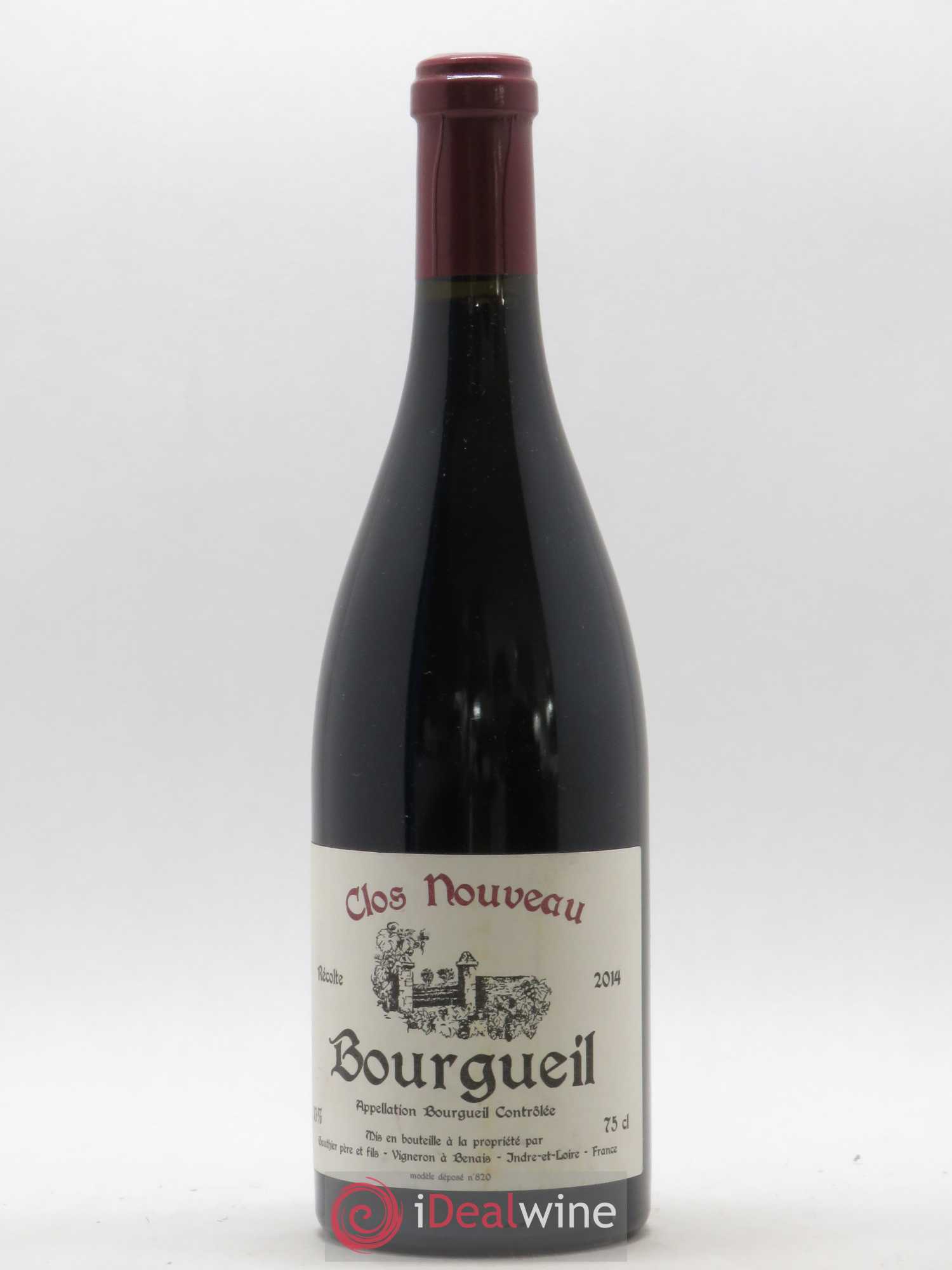 Bourgueil Clos Nouveau Domaine du Bel Air 2014 - Lot de 1 bouteille - 0