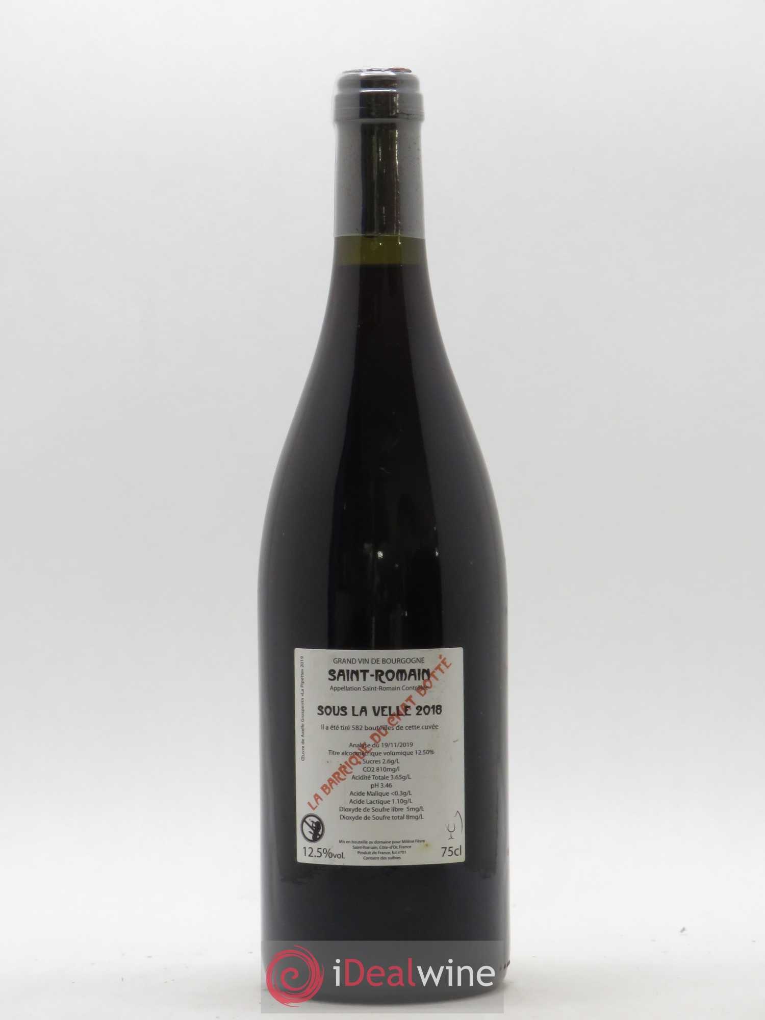 Saint-Romain Sous La Velle Barrique Du Chat Botté 2018 - Posten von 1 Flasche - 1