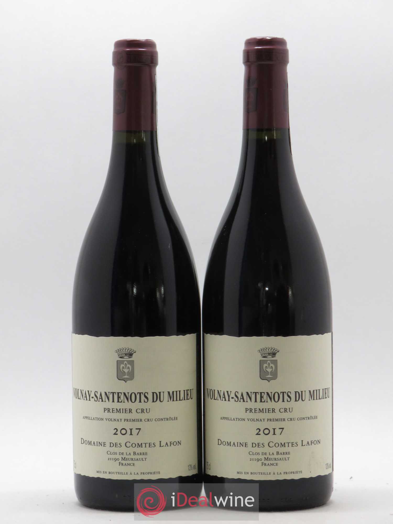 Volnay 1er Cru Santenots du Milieu Comtes Lafon (Domaine des) 2017 - Lot de 2 bouteilles - 0