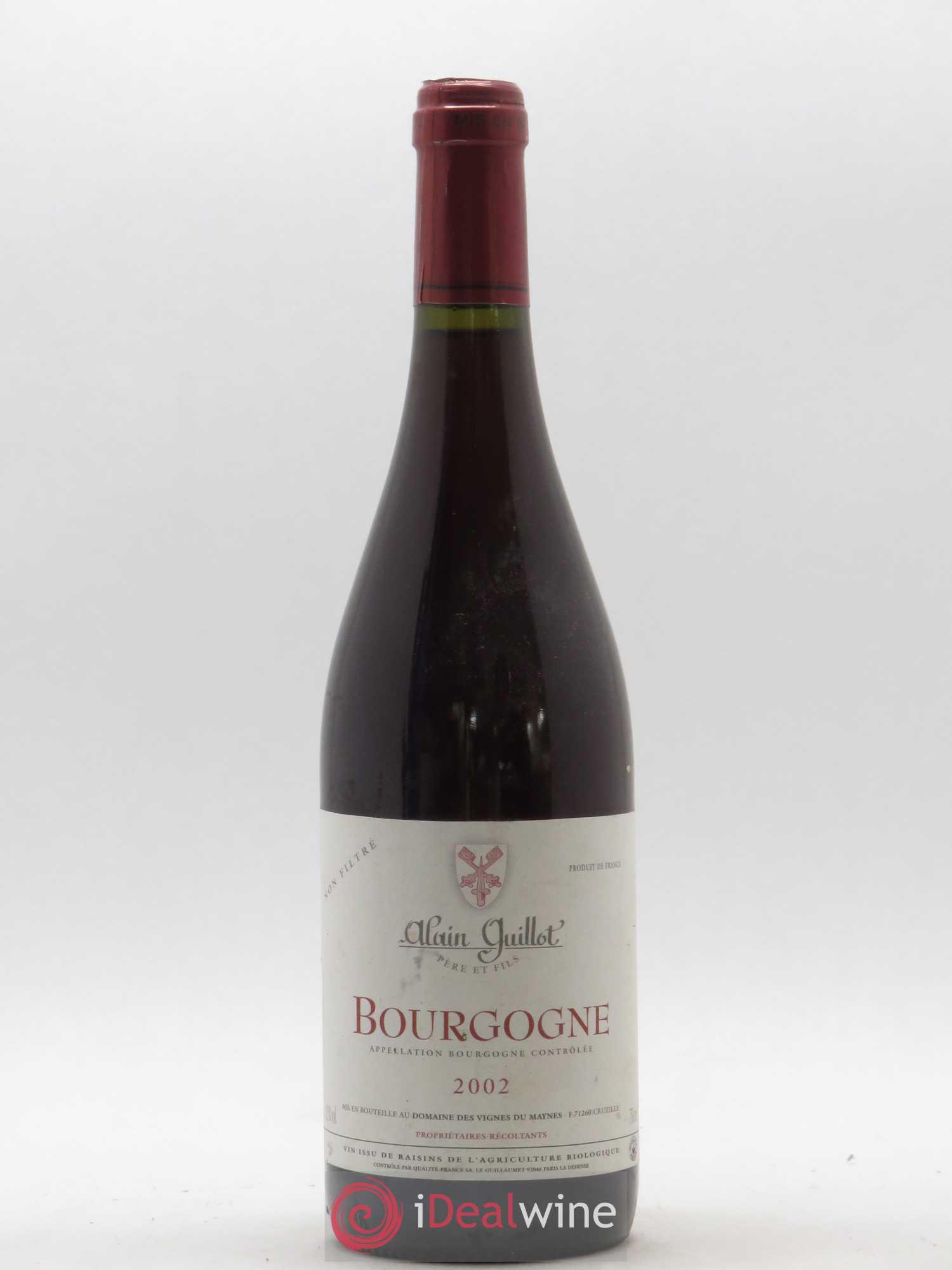 Bourgogne Les Vignes du Maynes Julien Guillot 2002 - Posten von 1 Flasche - 0
