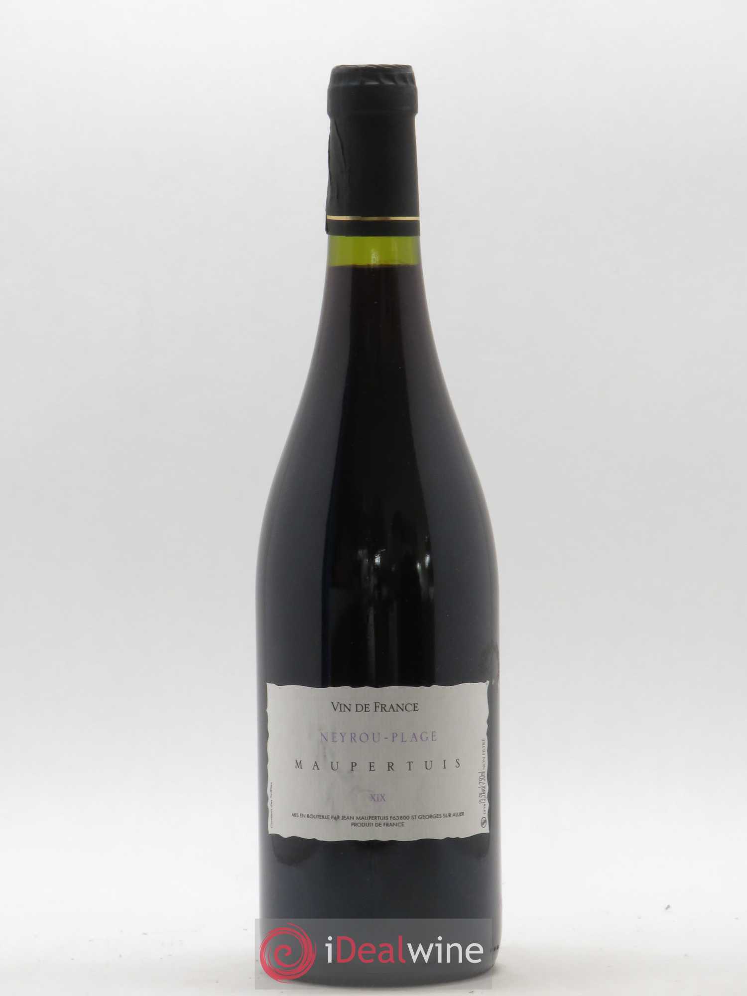 Vin de France Neyrou Plage Jean Maupertuis 2019 - Lot de 1 bouteille - 0