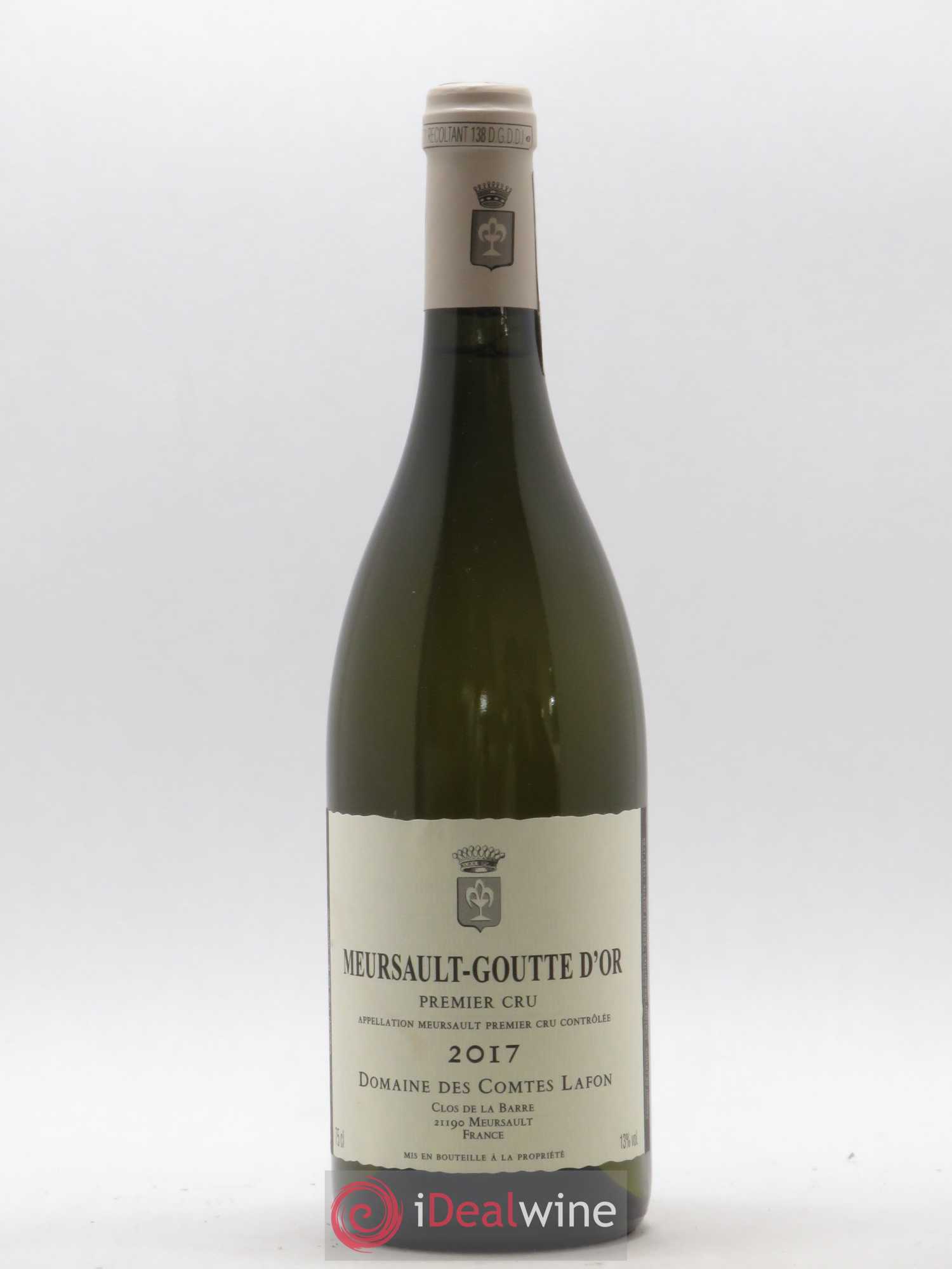 Meursault 1er Cru Goutte d'Or Comtes Lafon (Domaine des) 2017 - Lot de 1 bouteille - 0