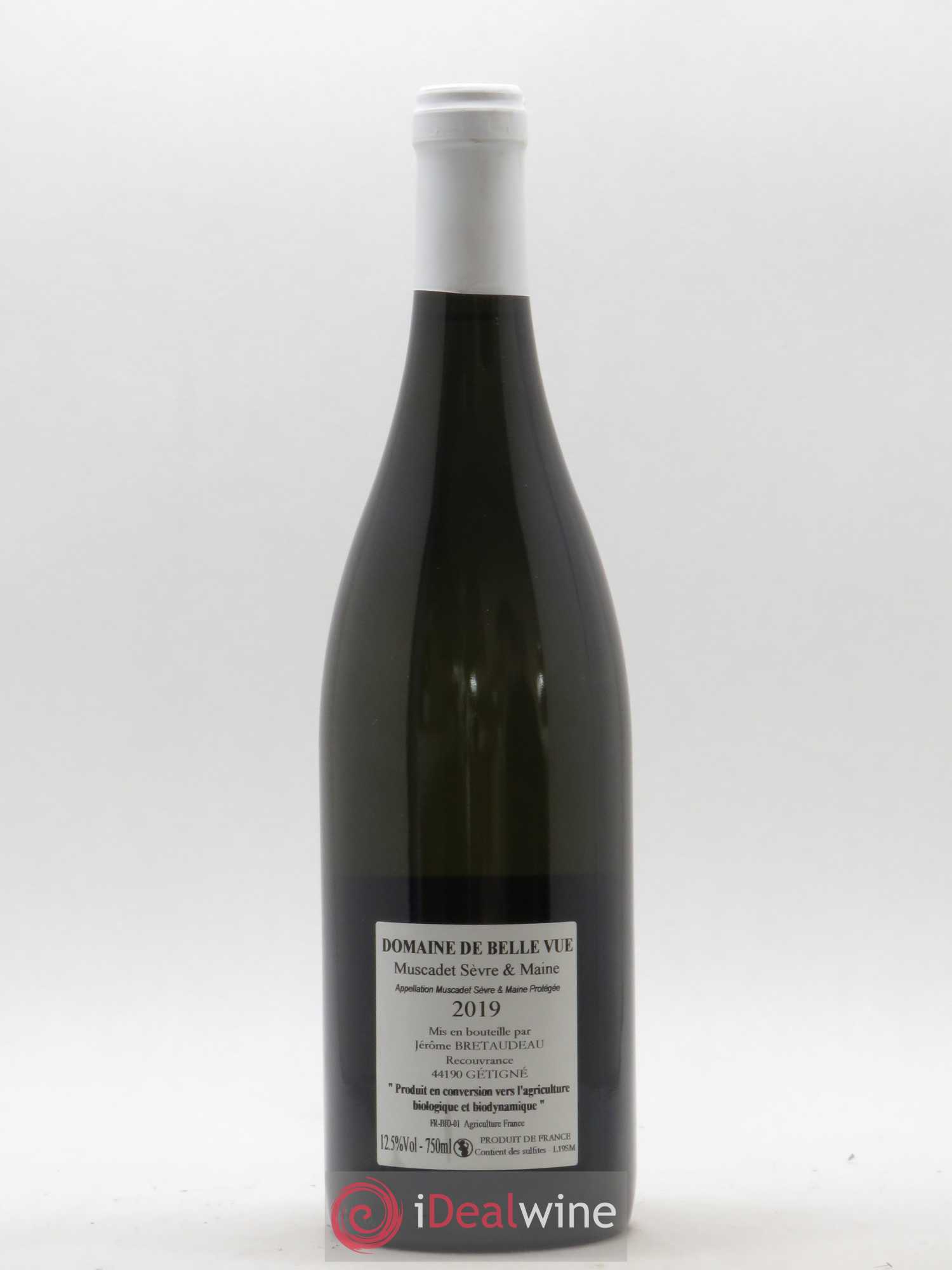 Muscadet-Sèvre-et-Maine Jérôme Bretaudeau - Domaine de Bellevue 2019 - Lot de 1 bouteille - 1