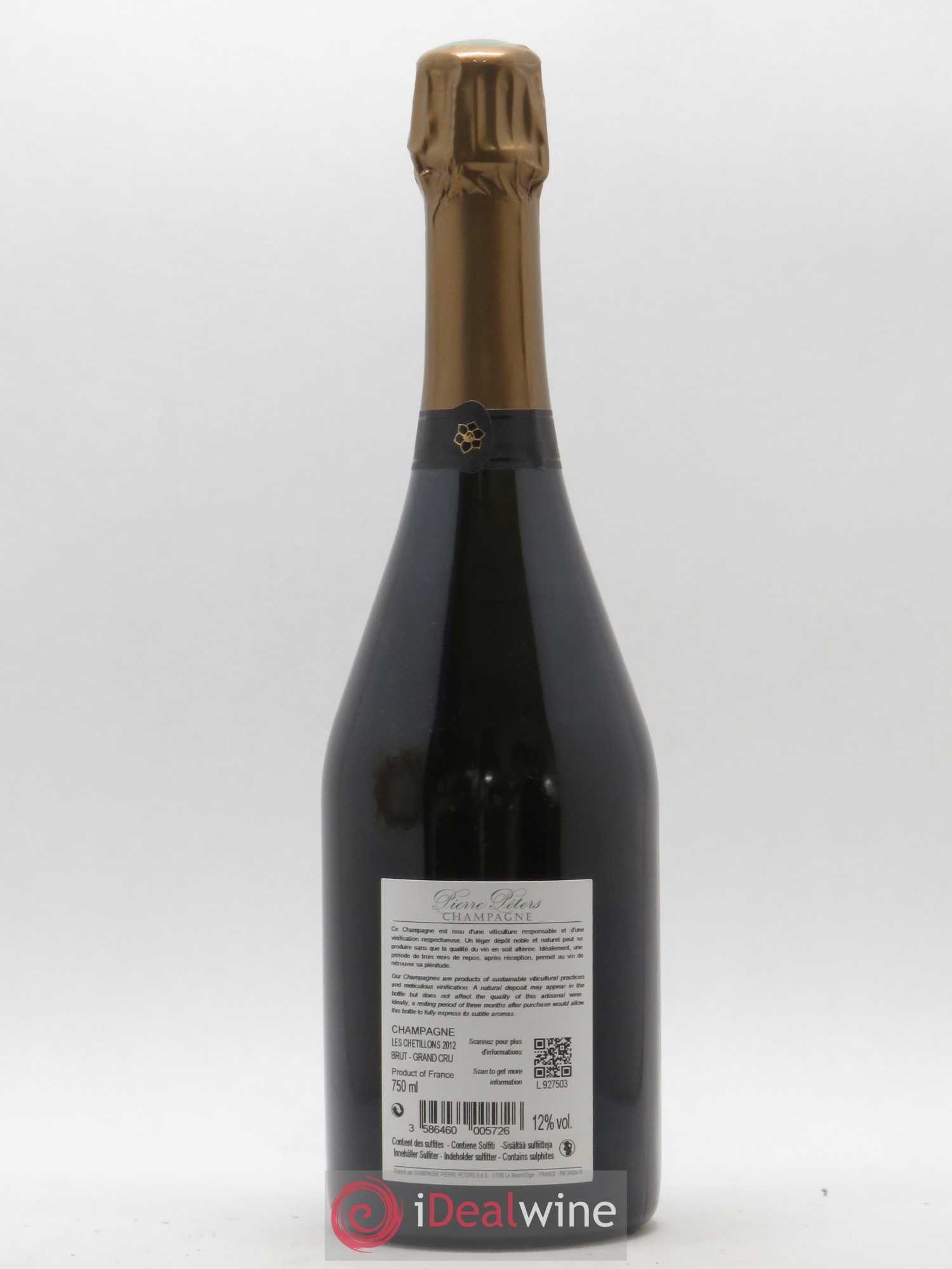 Cuvée Spéciale les Chétillons Blanc de Blancs Brut Pierre Péters 2012 - Lot de 1 bouteille - 1